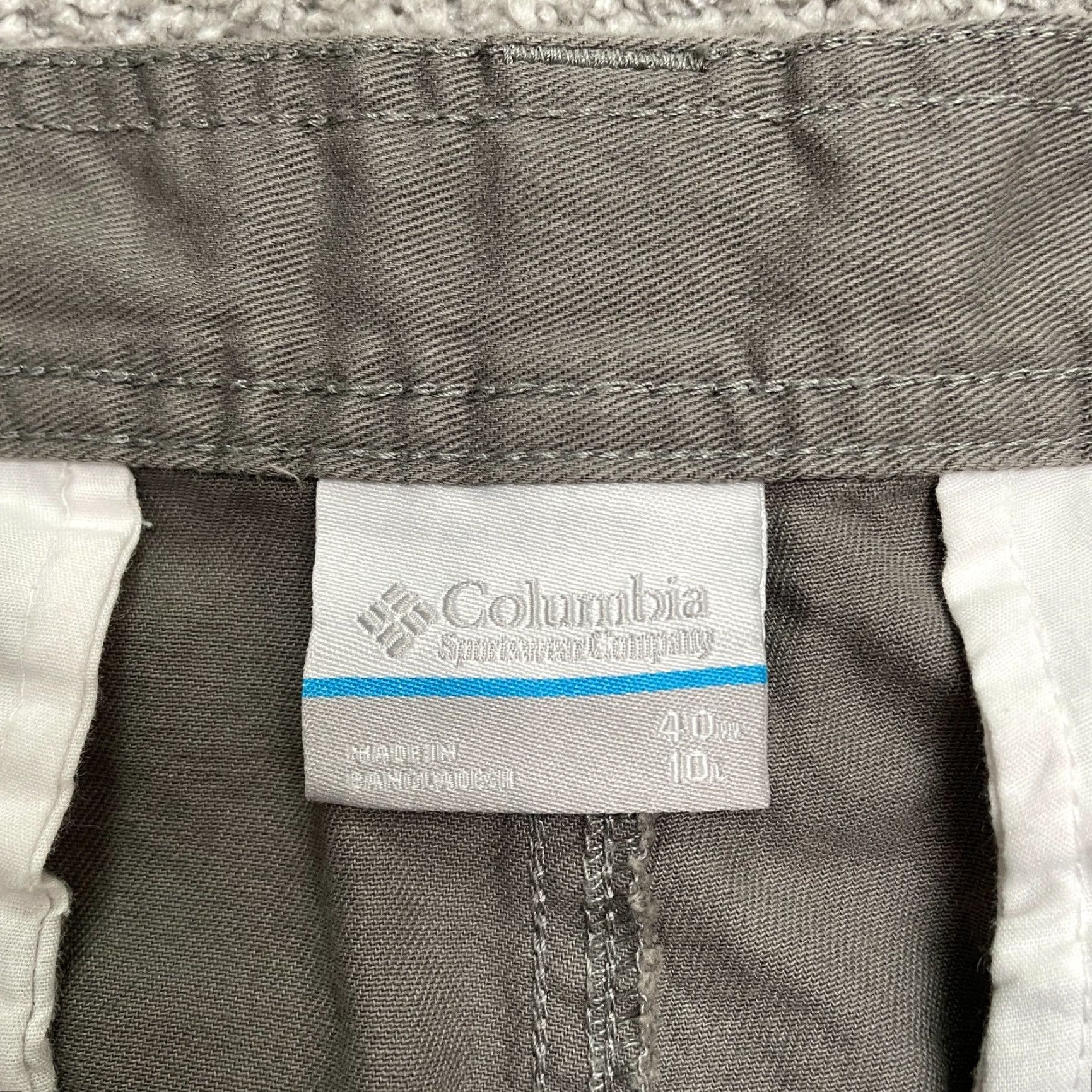 Vintage Columbia Cargo Shorts Mens 40x10 Brown Cotton 100% Casual Outdoor Pockets Swim? (Oops) Size US 40 / EU 56 - 5 Thumbnail