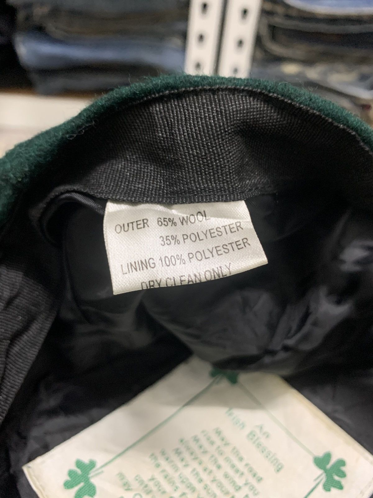Vintage Vintage An Irish Blessing Green Wool Flatcap Hat Size ONE SIZE - 9 Thumbnail