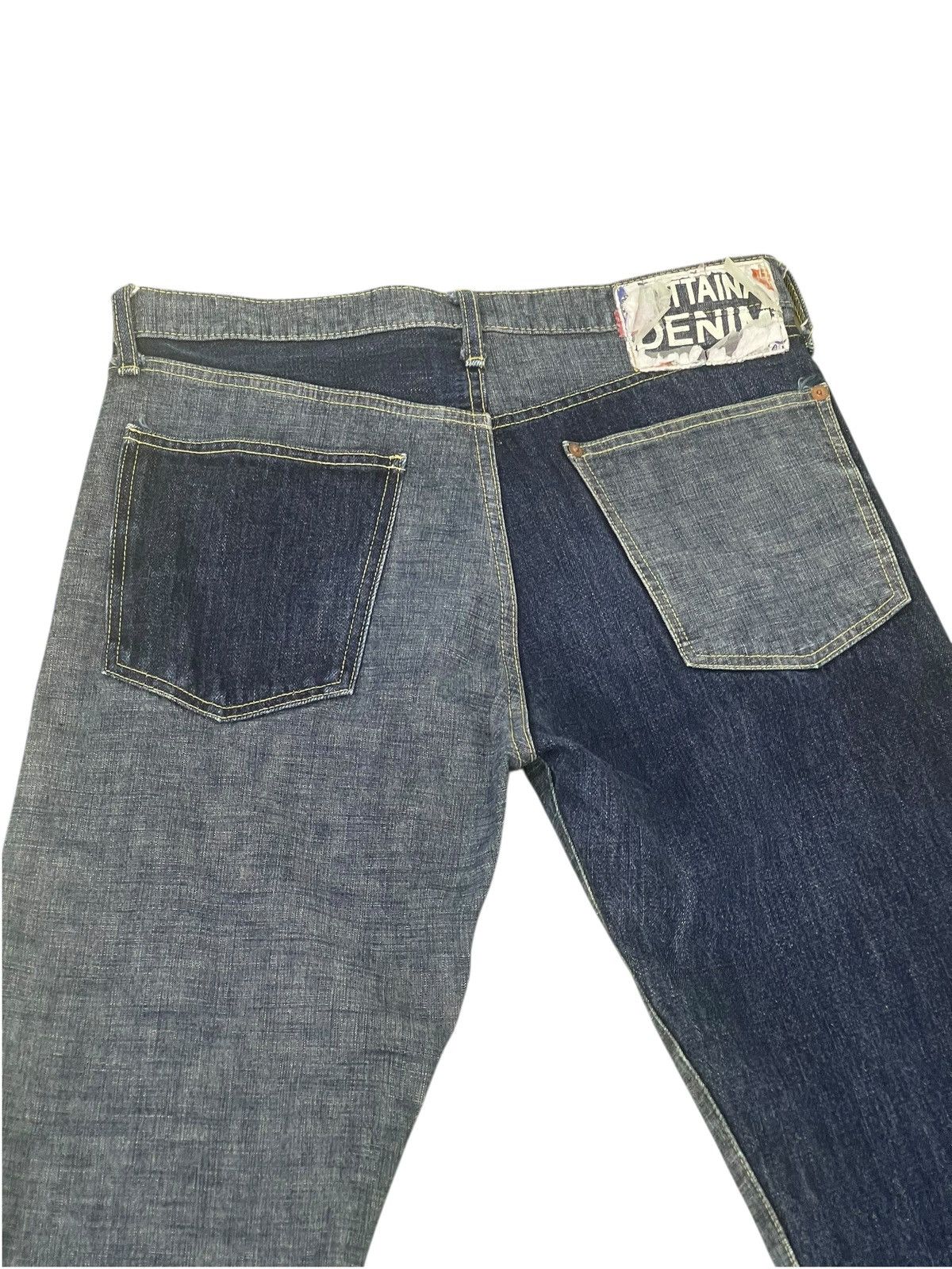 Kapital Slim Jeans Kapital Moitaina Two Tones 1🟦2 j Size US 32 / EU 48 - 1 Thumbnail