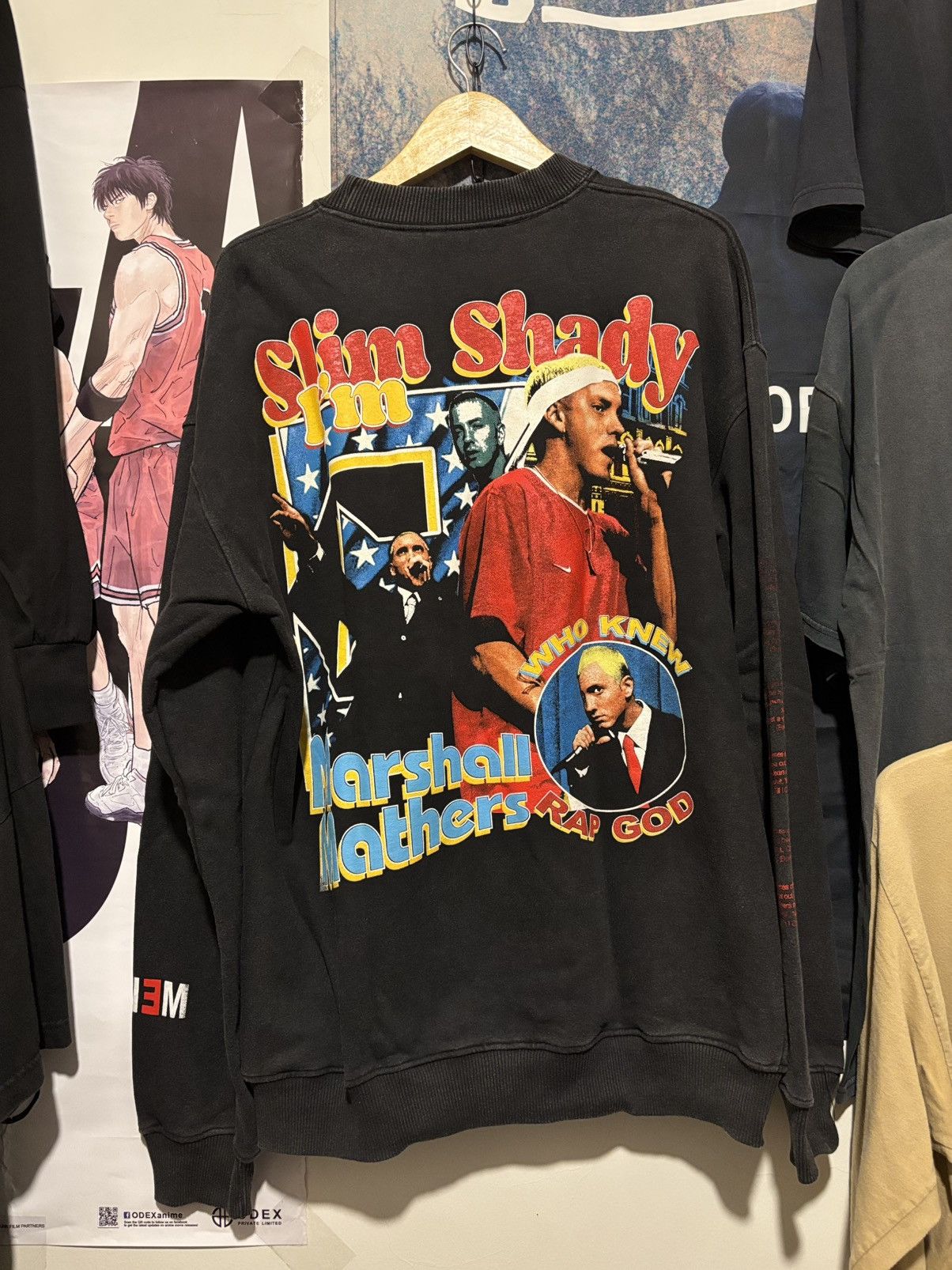 Band Tees × Eminem × Rap Tees Eminem Rap Sweatshirt Limited Size US XL / EU 56 / 4 - 2 Thumbnail