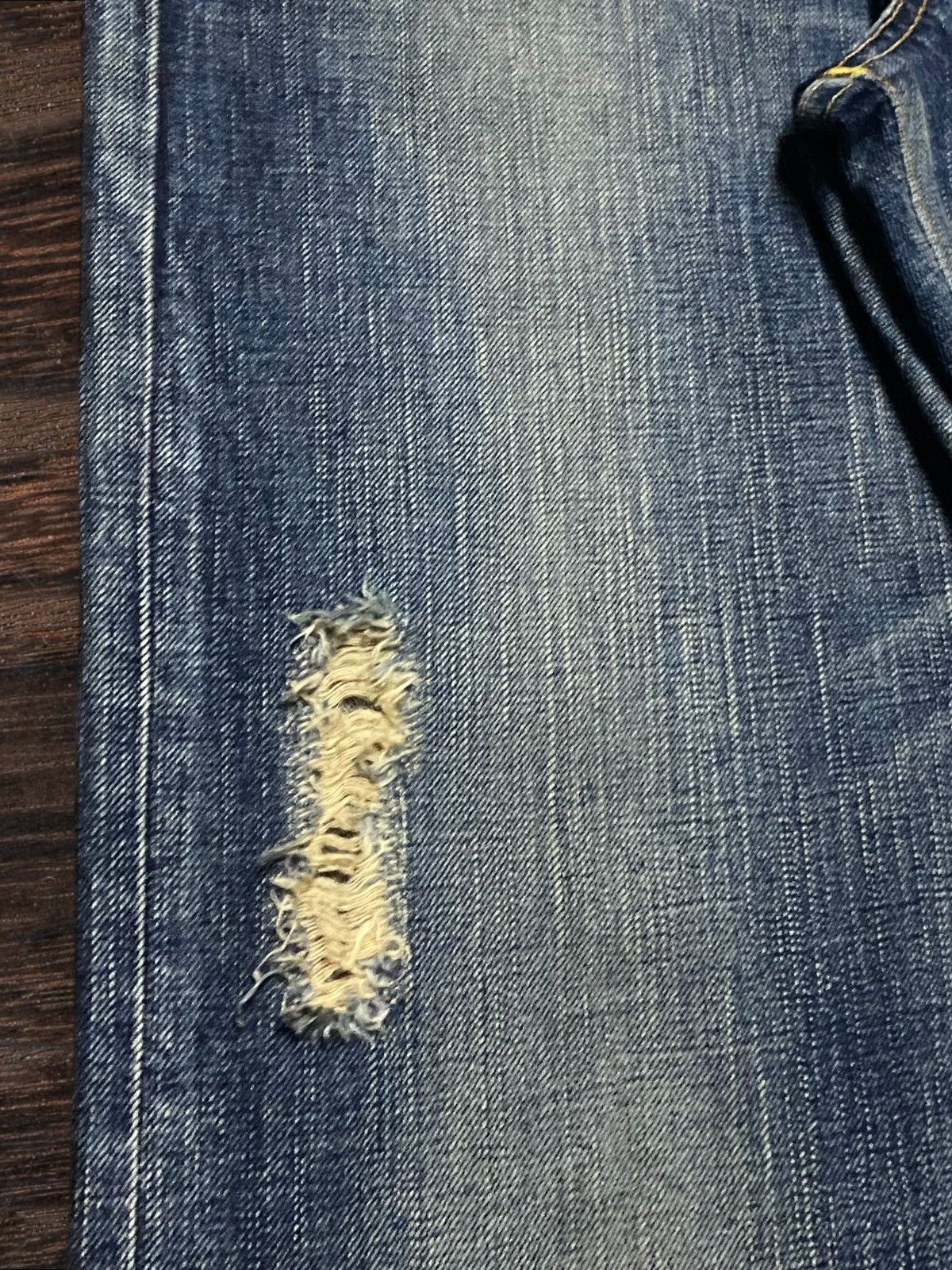 Junya Watanabe Vintage Japanese Brand Edwin 503 Mud Wash Distressed Flare Size US 33 - 15 Thumbnail