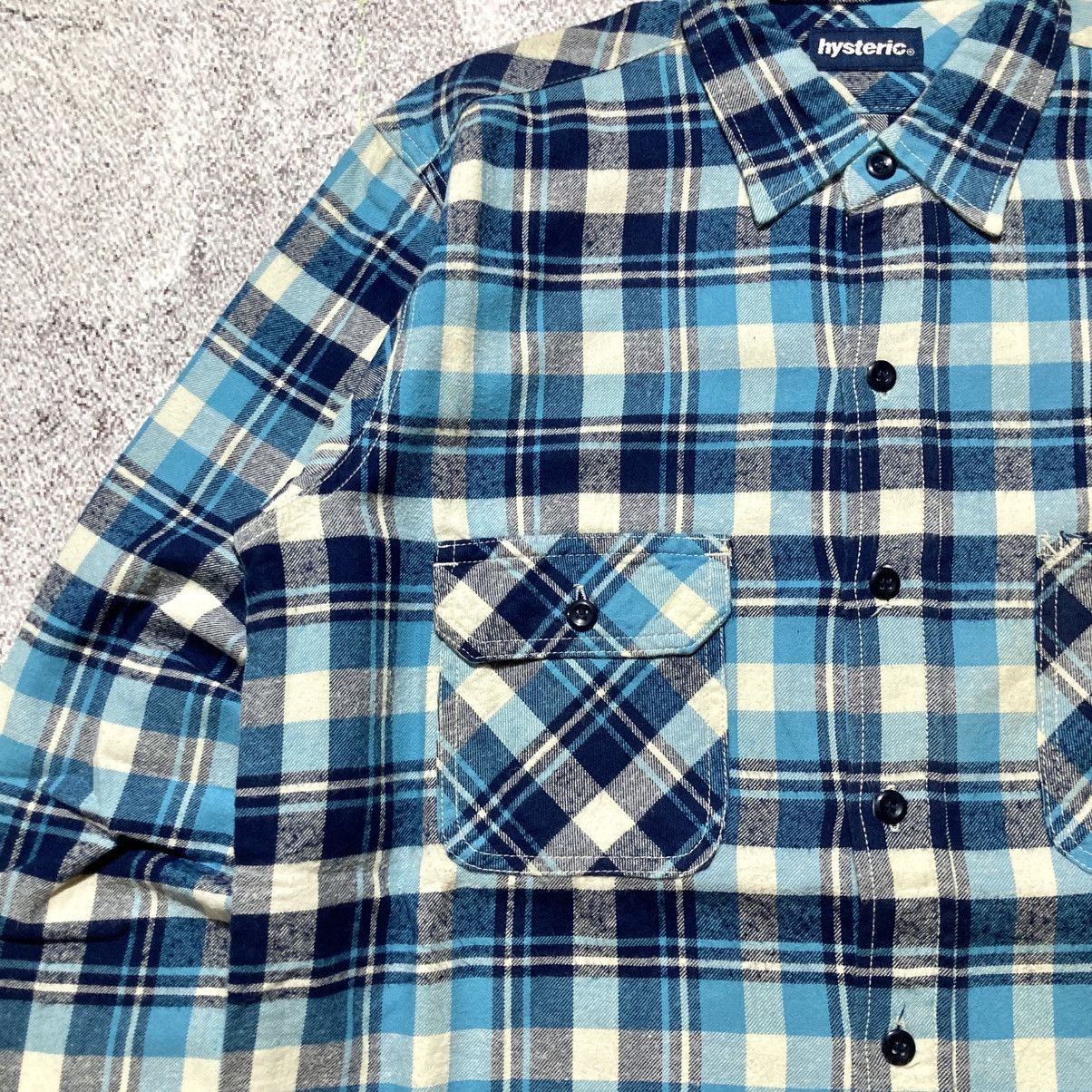 Hysteric Glamour Vintage Hysteric Glamour Veterano Flanel Plaid Shirt Blue Size US L / EU 52-54 / 3 - 5 Thumbnail