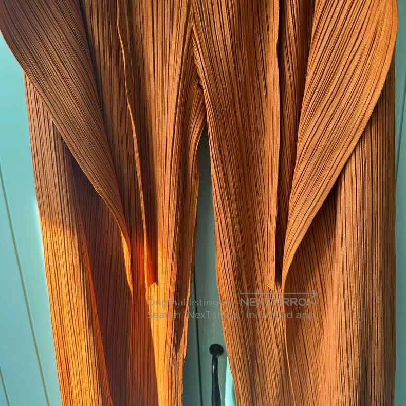 Issey Miyake Issey Miyake size:3 Orange Kelp-style Trousers Size 23" - 9 Thumbnail