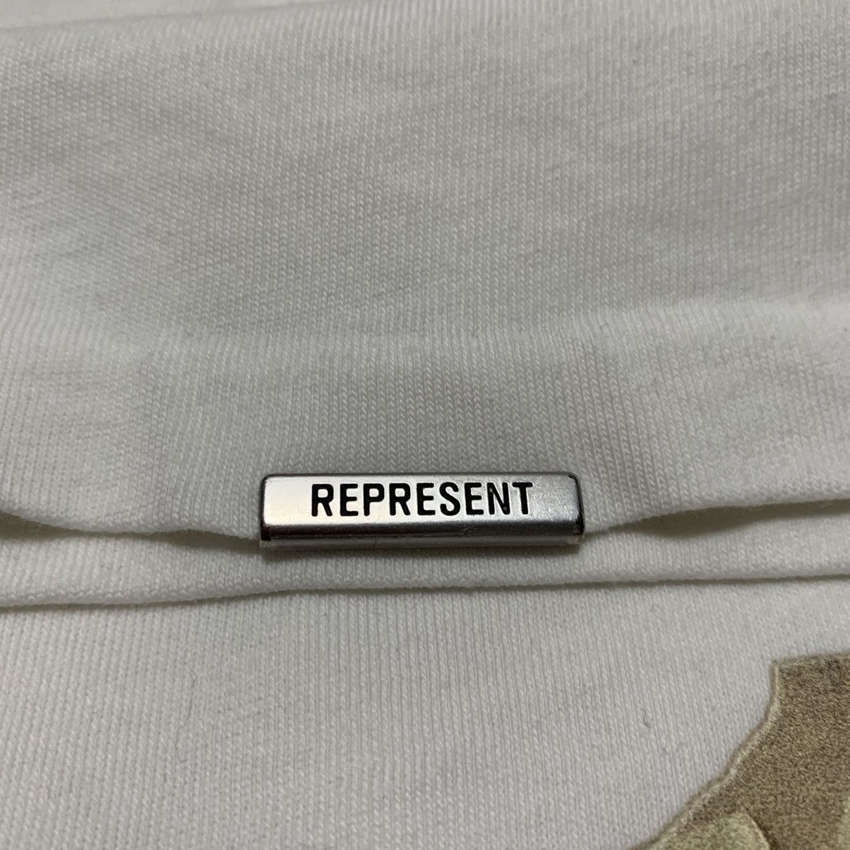 Represent Clo. Represent Medium Masking Tape Initial Flat White Tee Size US M / EU 48-50 / 2 - 6 Thumbnail