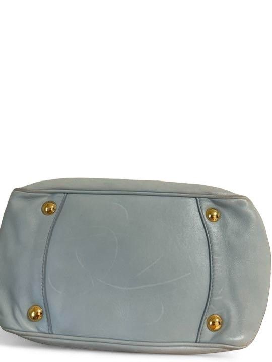 Prada Prada - Light Blue Deer Leather Handbag Shoulder Bag Size ONE SIZE - 4 Thumbnail