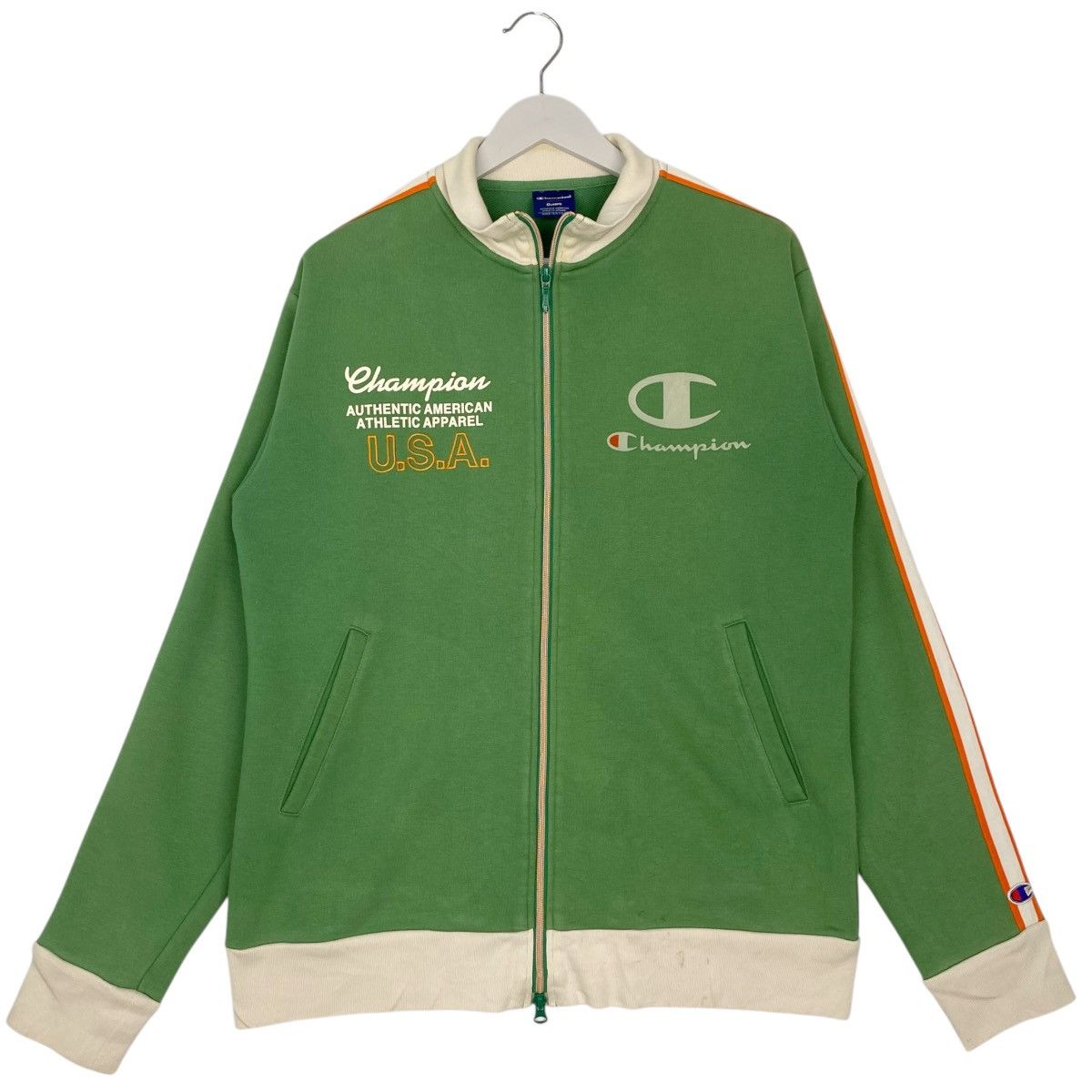 Vintage Vintage Champion Full Zip Sweater Pullover Jumper Size L Size US L / EU 52-54 / 3 - 1 Thumbnail