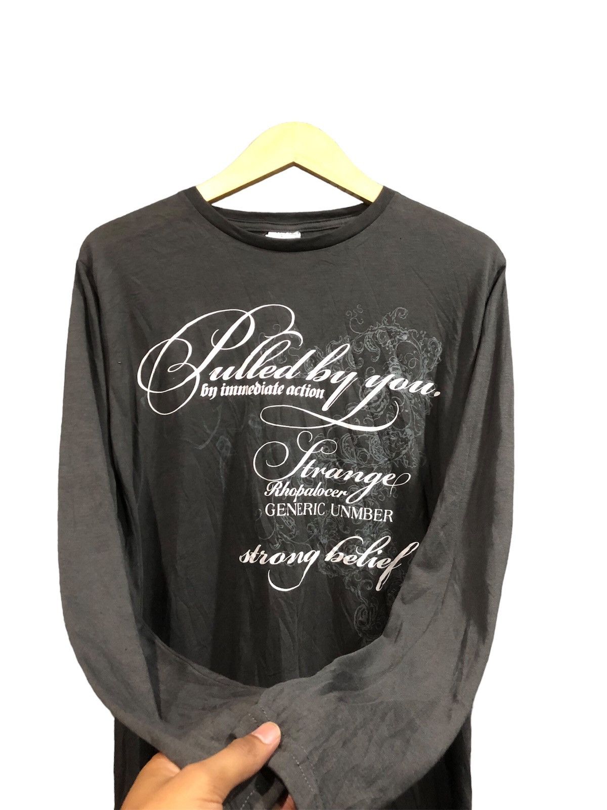 If Six Was Nine Japanese Poem LongSleeve Rock Punk Style Size US L / EU 52-54 / 3 - 2 Thumbnail