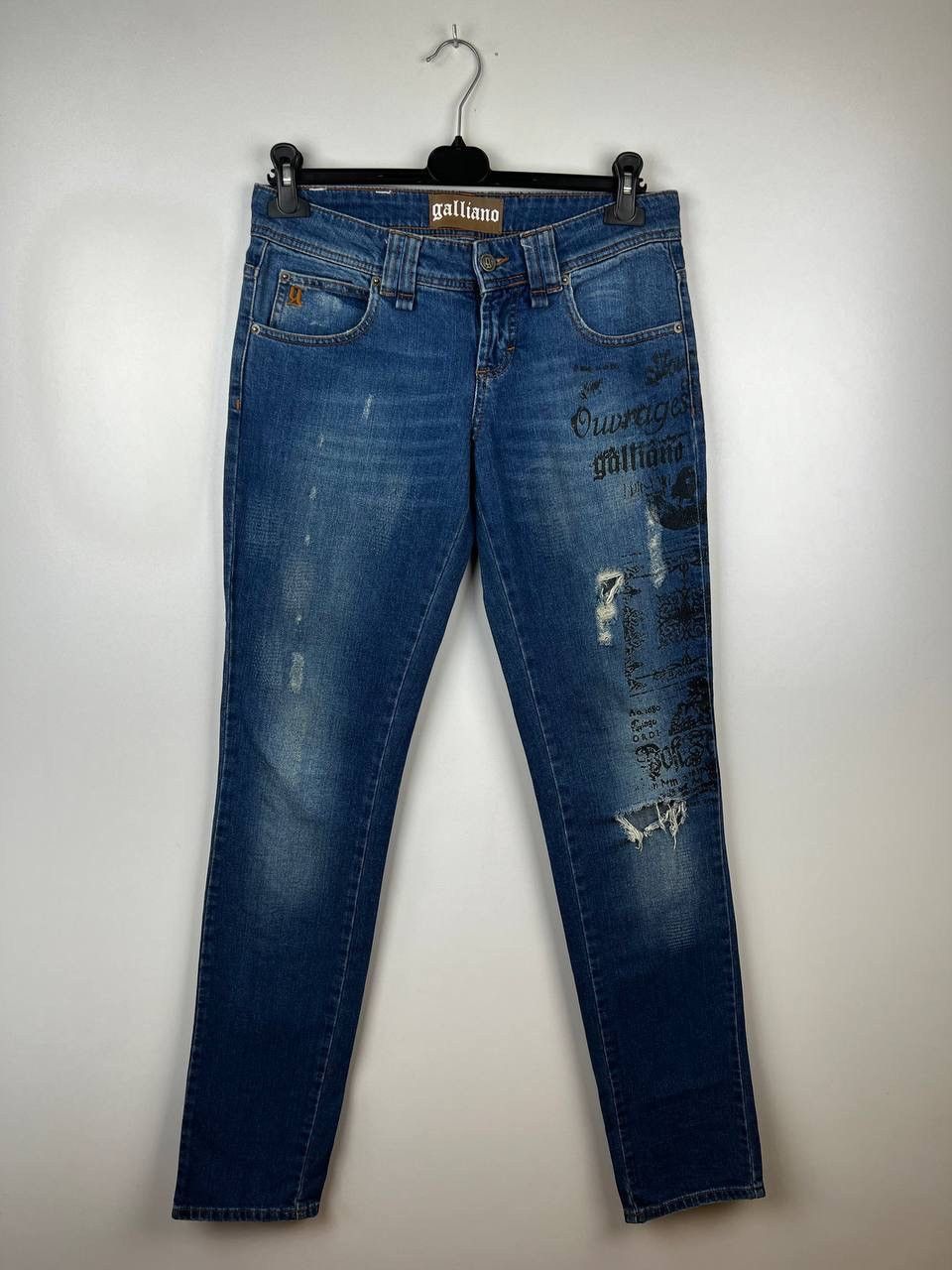 John Galliano × Vintage Galliano vintage denim pants woman’s size 30 Size 30" / US 8 / IT 44 - 1 Thumbnail