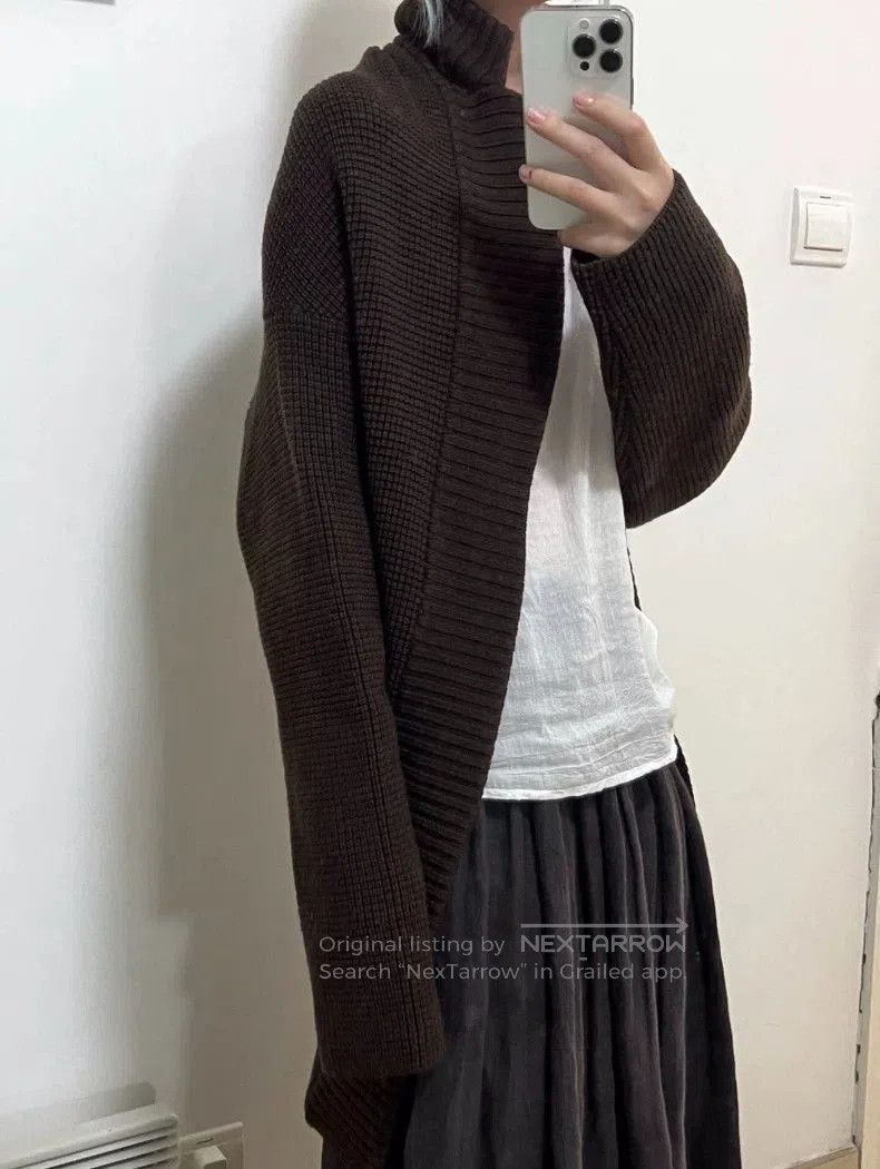 Yohji Yamamoto Yohji Yamamoto Chocolate Brown Sweater Size US M / EU 48-50 / 2 - 6 Thumbnail