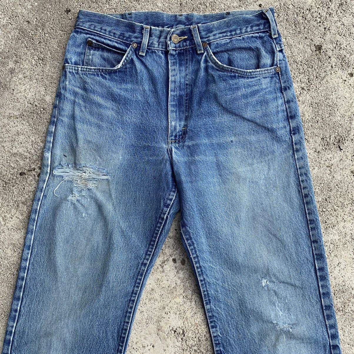 Lee Vintage 90s Lee USA Straight Leg Distressed Jeans W30X30 Size US 30 / EU 46 - 4 Thumbnail