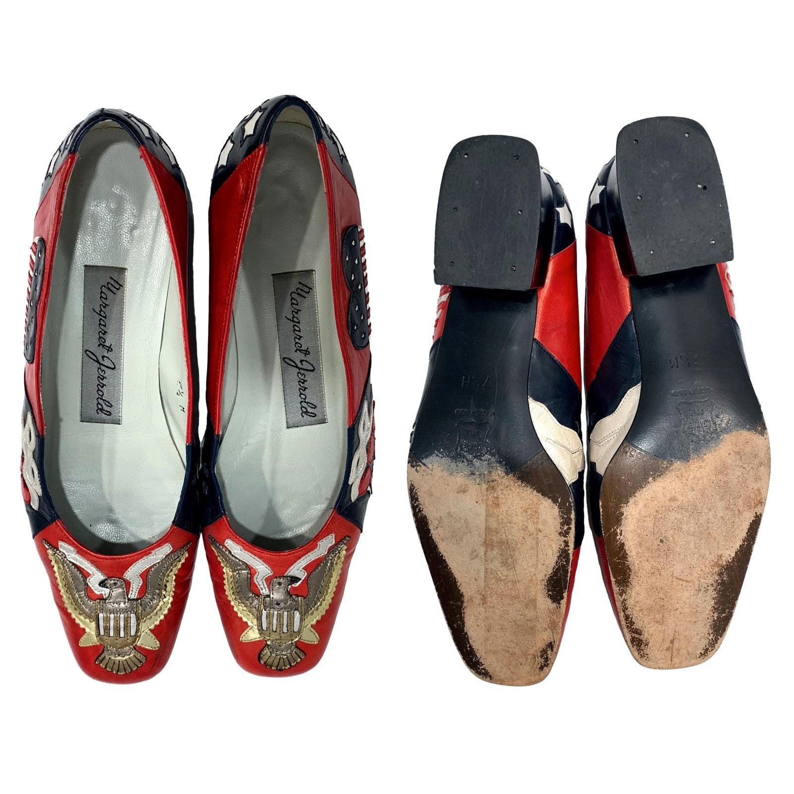 Genuine Leather × Vintage Vintage Margaret Jerrold USA Theme Shoes | 7.5 M Size US 7.5 / IT 37.5 - 7 Thumbnail