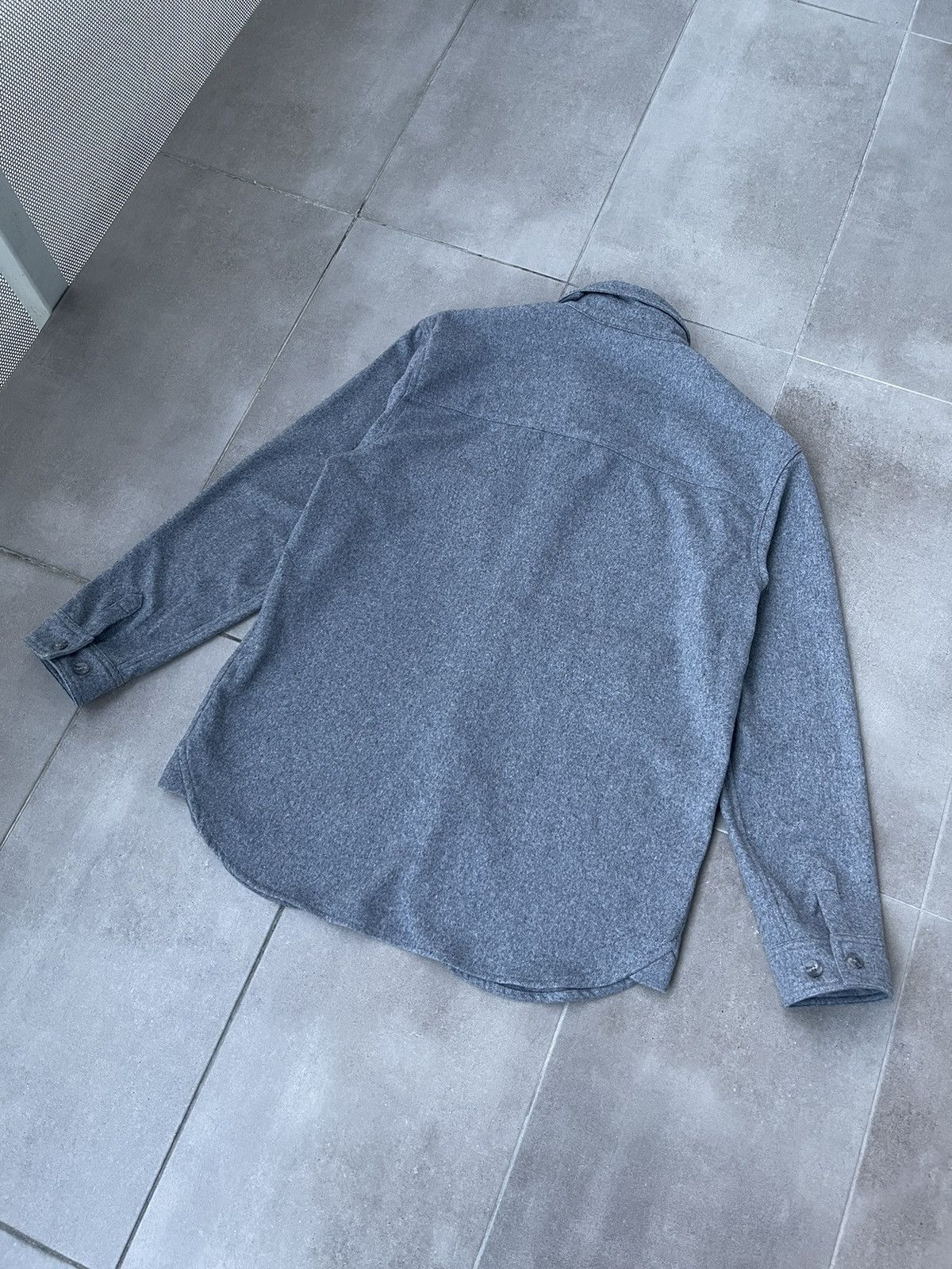 Han Kjobenhavn !DS! FW22 Han Kjobenhavn Wool Boxed Grey Overshirt Size US M / EU 48-50 / 2 - 16 Thumbnail