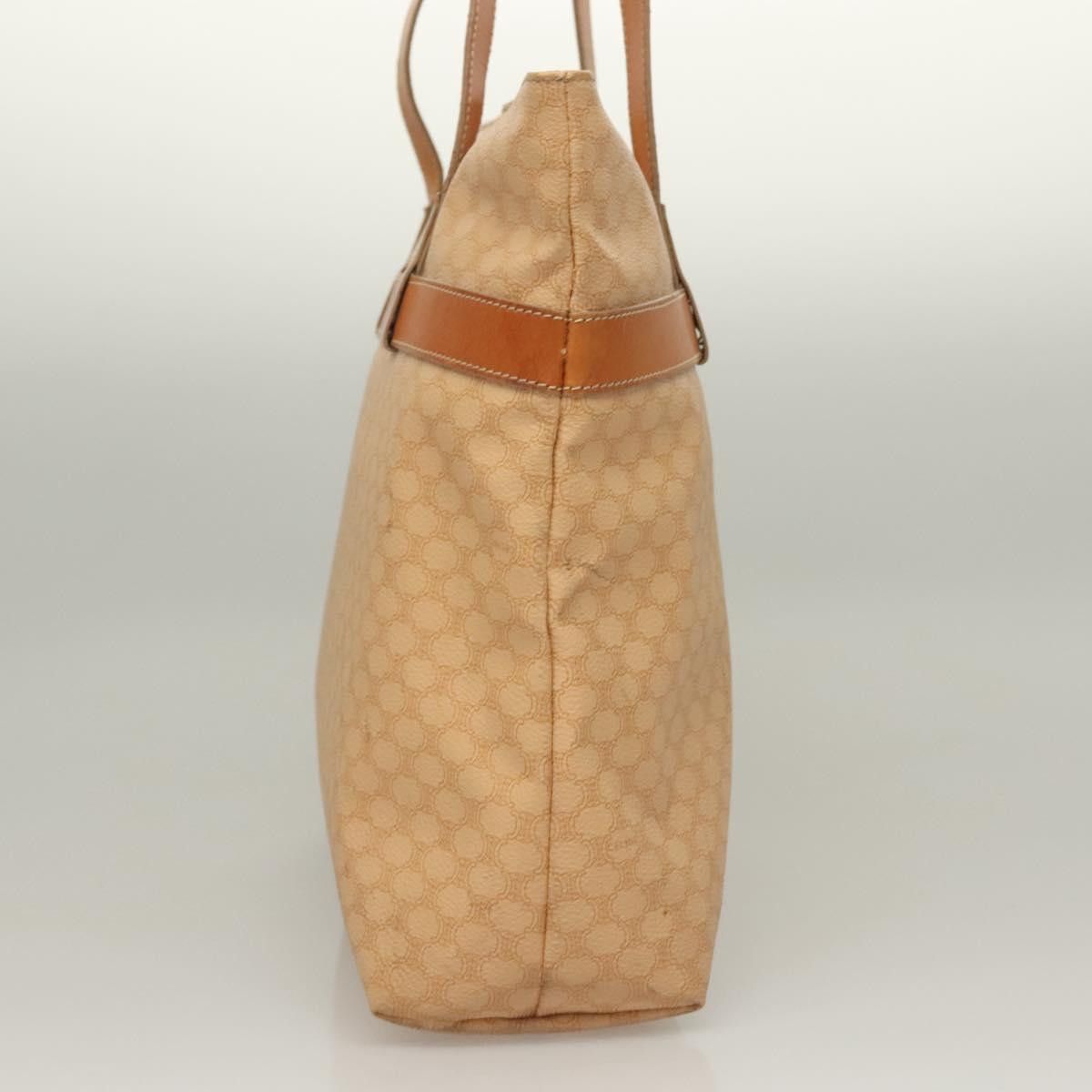 Celine CELINE Macadam Canvas Tote Bag Pvc Beige Gold Size ONE SIZE - 5 Thumbnail