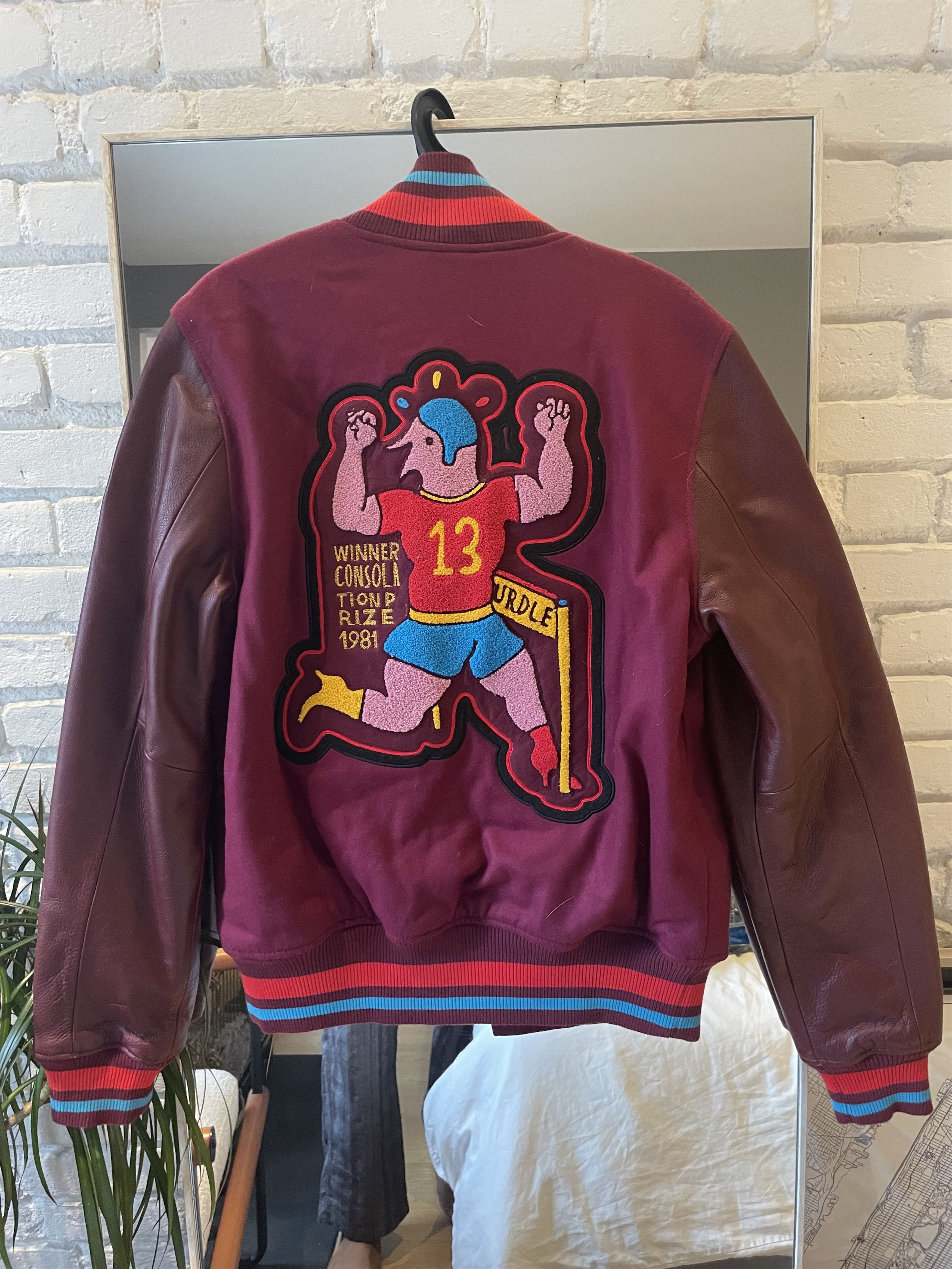 Nike × Parra SAMPLE : NSW x Parra 09 MA-1 Leather Varsity Flight Jacket Size US M / EU 48-50 / 2 - 2 Thumbnail