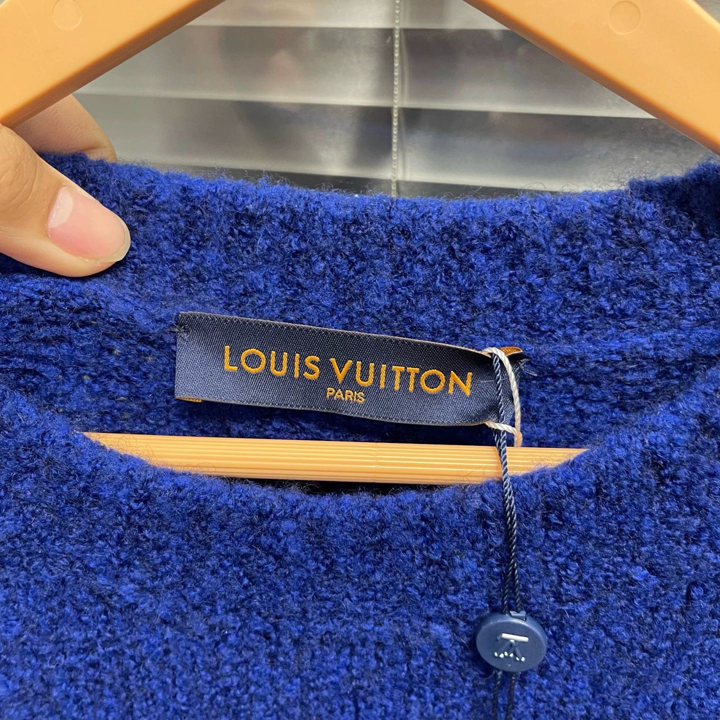 Louis Vuitton LV Teddy Knit Sweater Blue L New Size US L / EU 52-54 / 3 - 3 Thumbnail