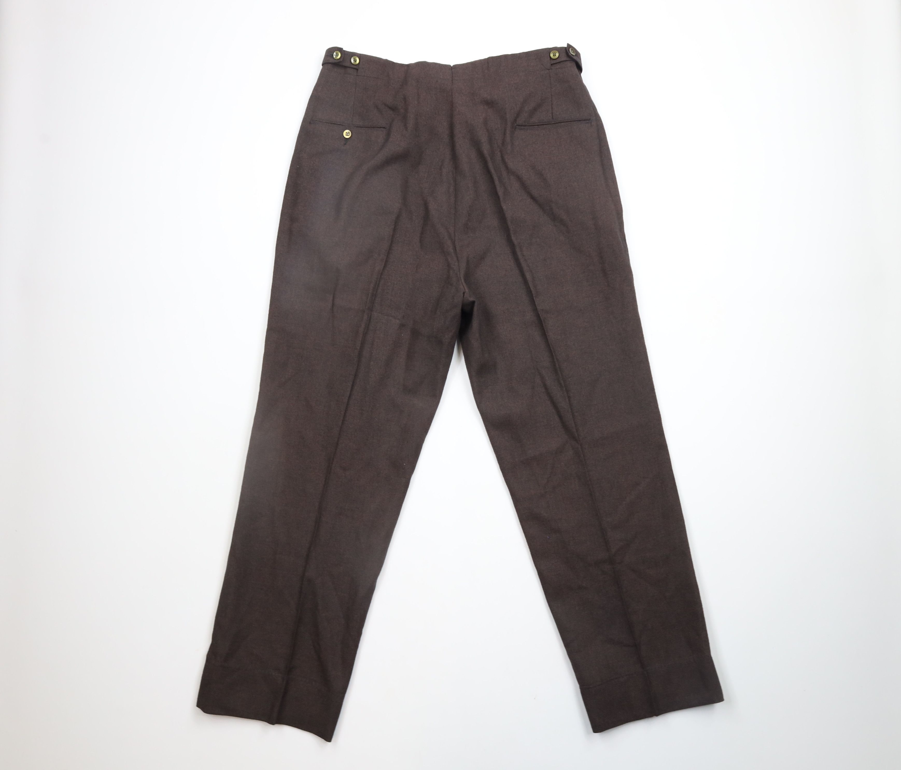 Vintage Vintage 50s 60s Streetwear Trousers Pants Heather Brown USA Size US 34 / EU 50 - 10 Thumbnail