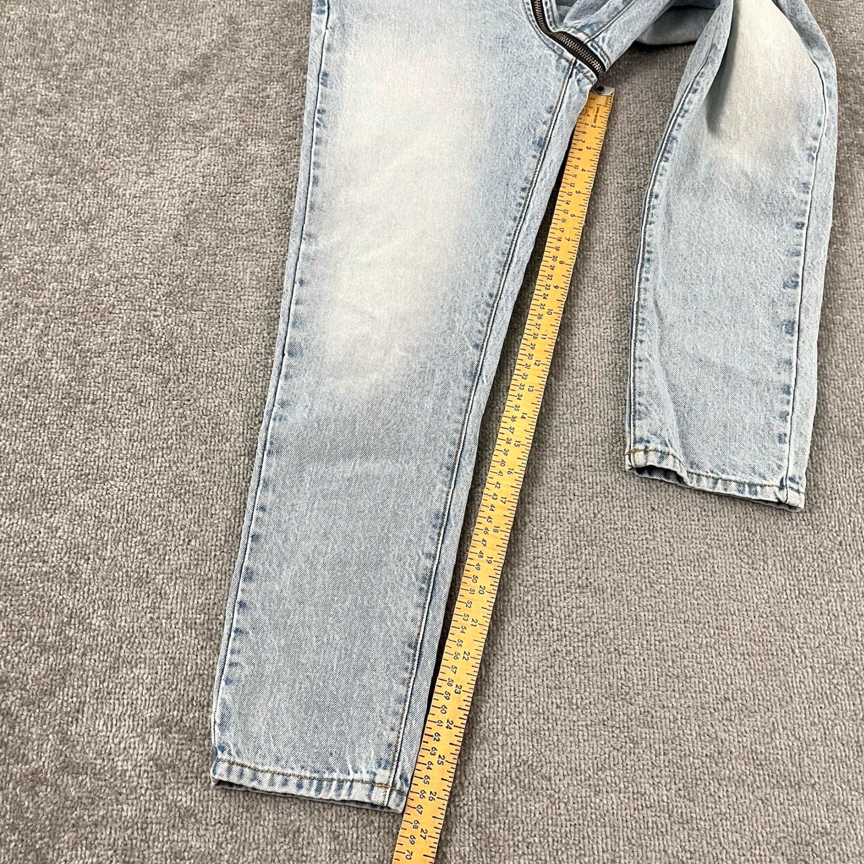 Vintage REVICE Jeans Womens Size 27 Light Blue Denim Full Zip Cropped 5-Pocket USA Size 27" / US 4 / IT 40 - 4 Thumbnail