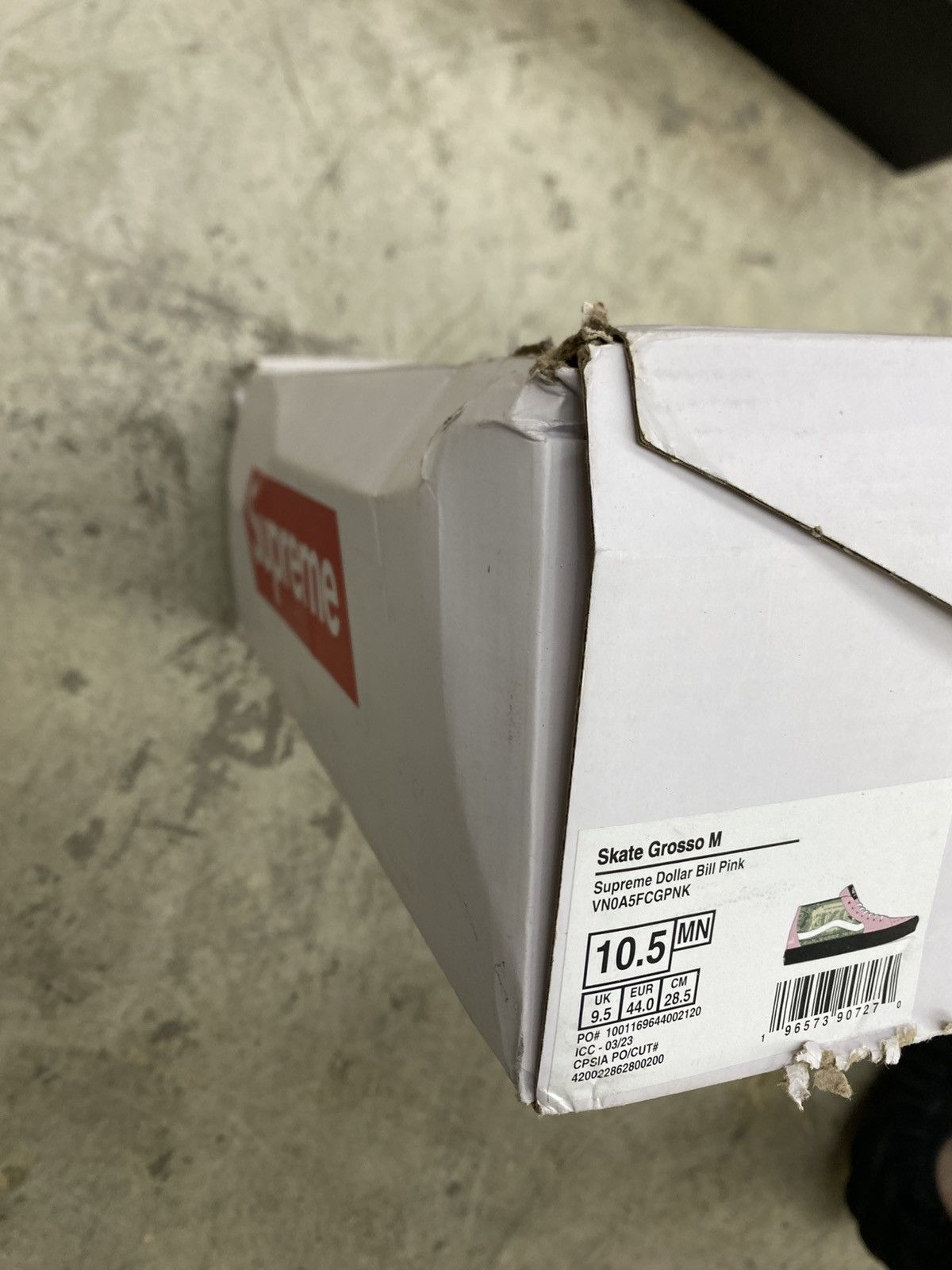 Supreme × Vans Supreme Vans Grosso M Dollar Bills Pink Size US 10.5 / EU 43-44 - 14 Thumbnail