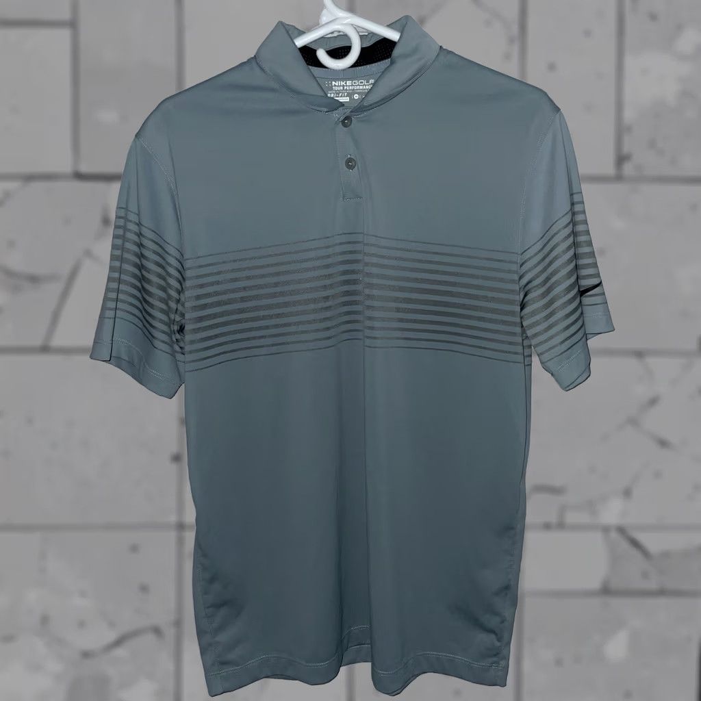 Nike Nike Golf Tour Performance Polo Shirt Mens M Blue Athletic Shirt Size US M / EU 48-50 / 2 - 1 Thumbnail