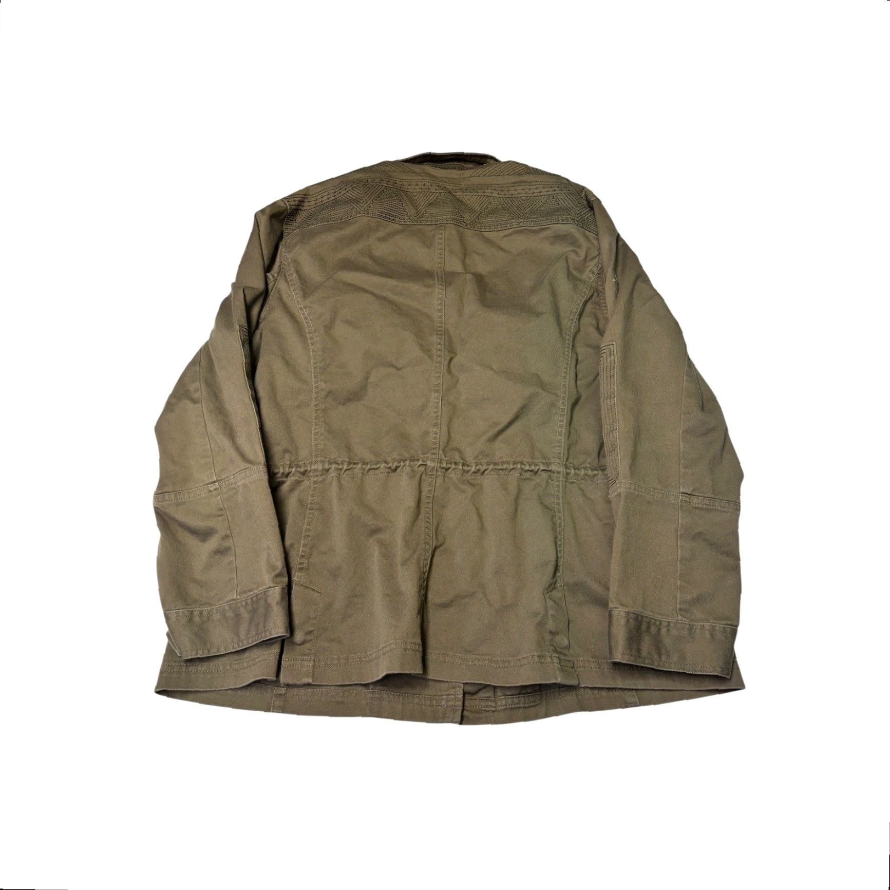Orvis VINTAGE Orvis Womens Olive Green Utility Field Jacket Cotton Stretch Size L Size L / US 10 / IT 46 - 6 Thumbnail