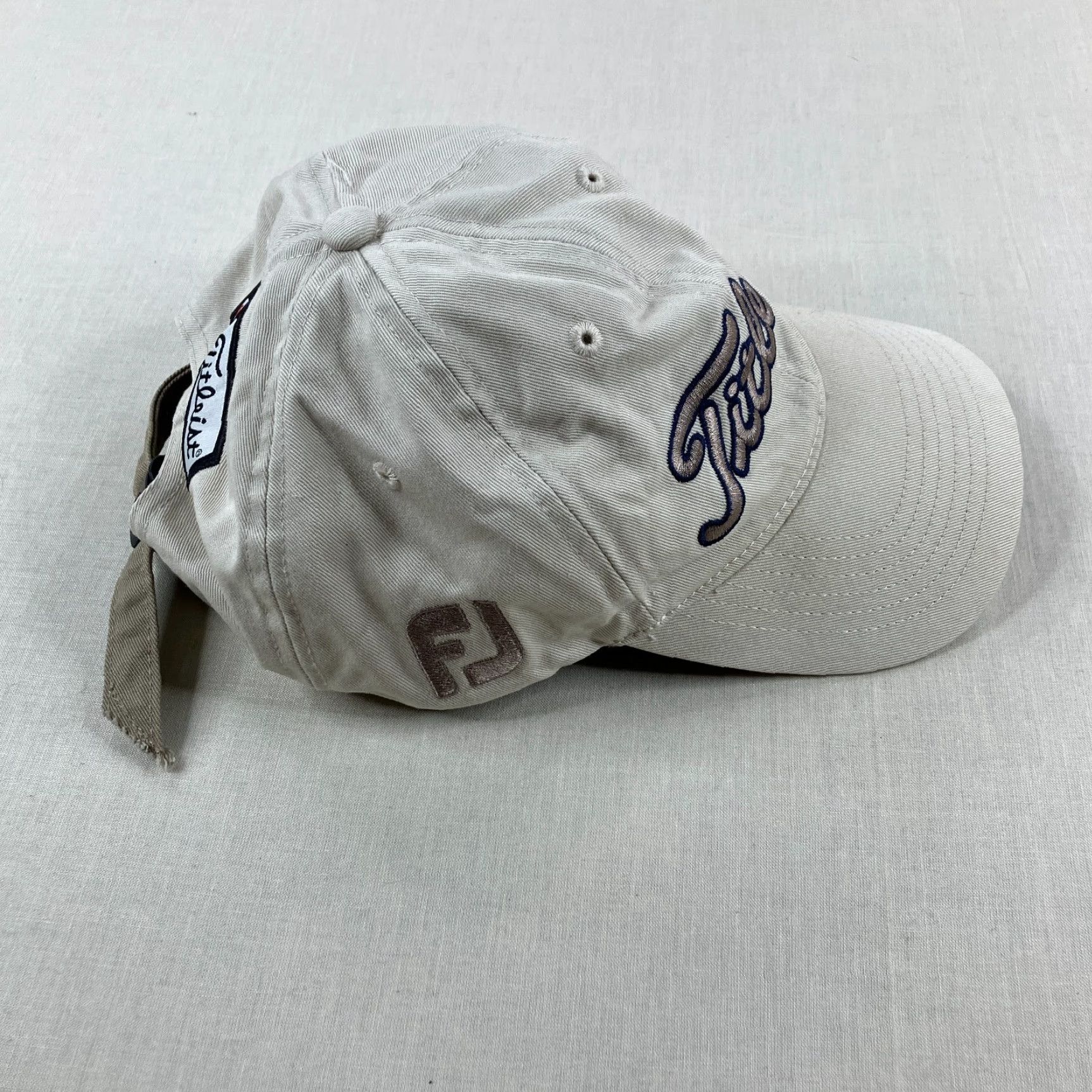 Titleist Titleist Hat Mens Strap Back Khaki Beige Tan Footjoy Golf Dad Cap Performance Size ONE SIZE - 5 Thumbnail