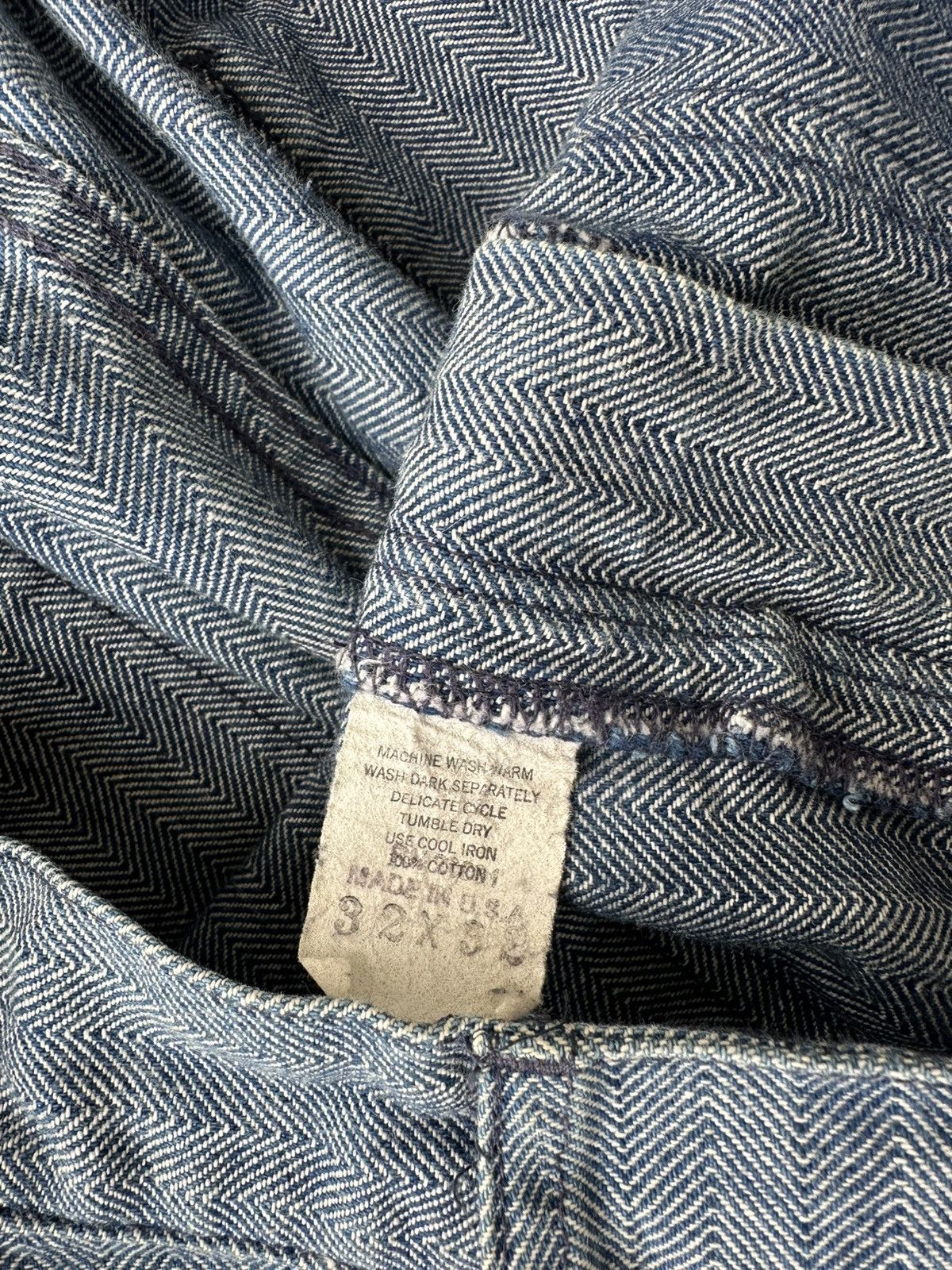 Vintage 1970s Vintage Hickory Pinstripe Cargo Bush Pants Size US 32 / EU 48 - 5 Thumbnail