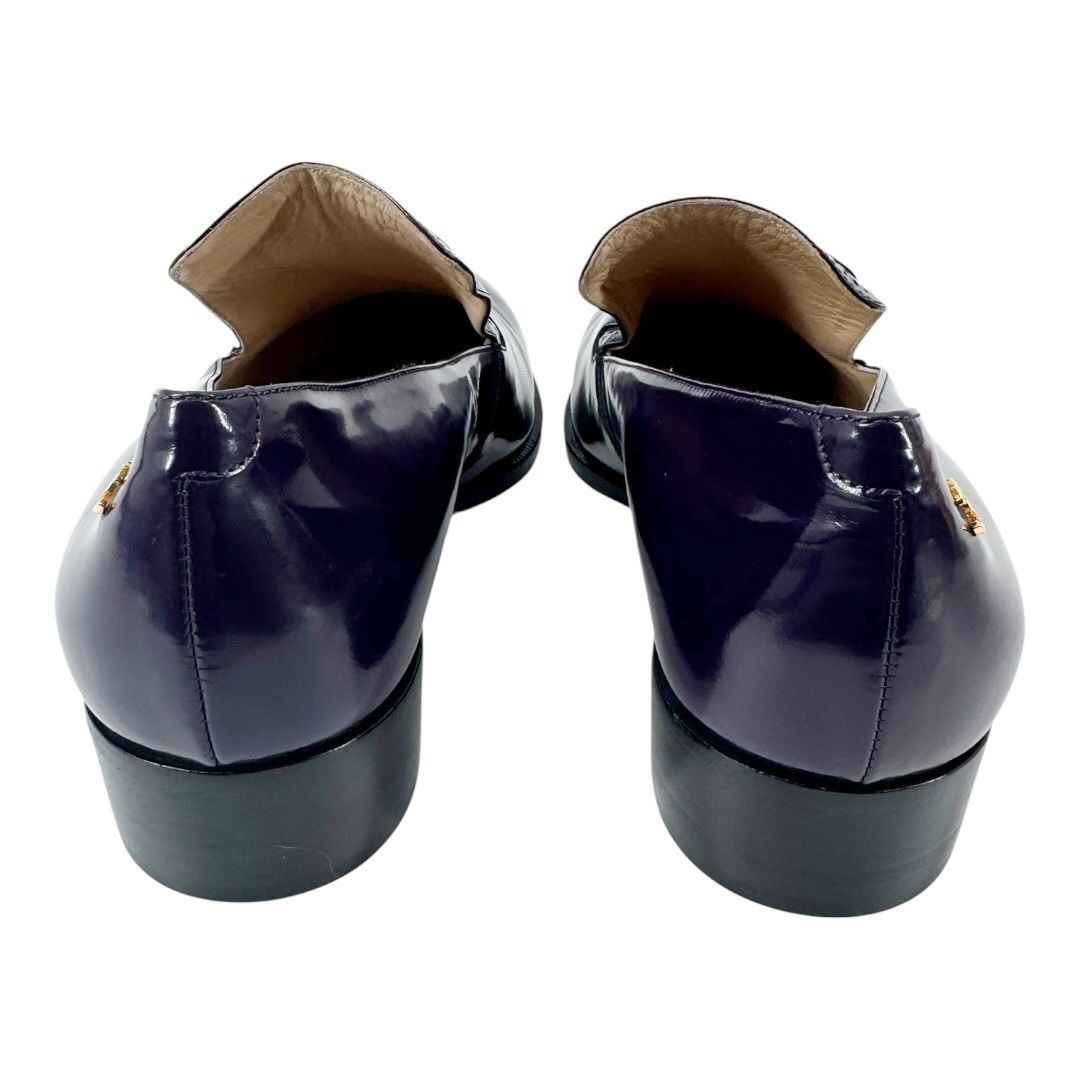 Chanel Chanel Purple Glazed Calfskin Loafers – 2015 Karl Lagerfeld Size US 8 / IT 38 - 4 Thumbnail