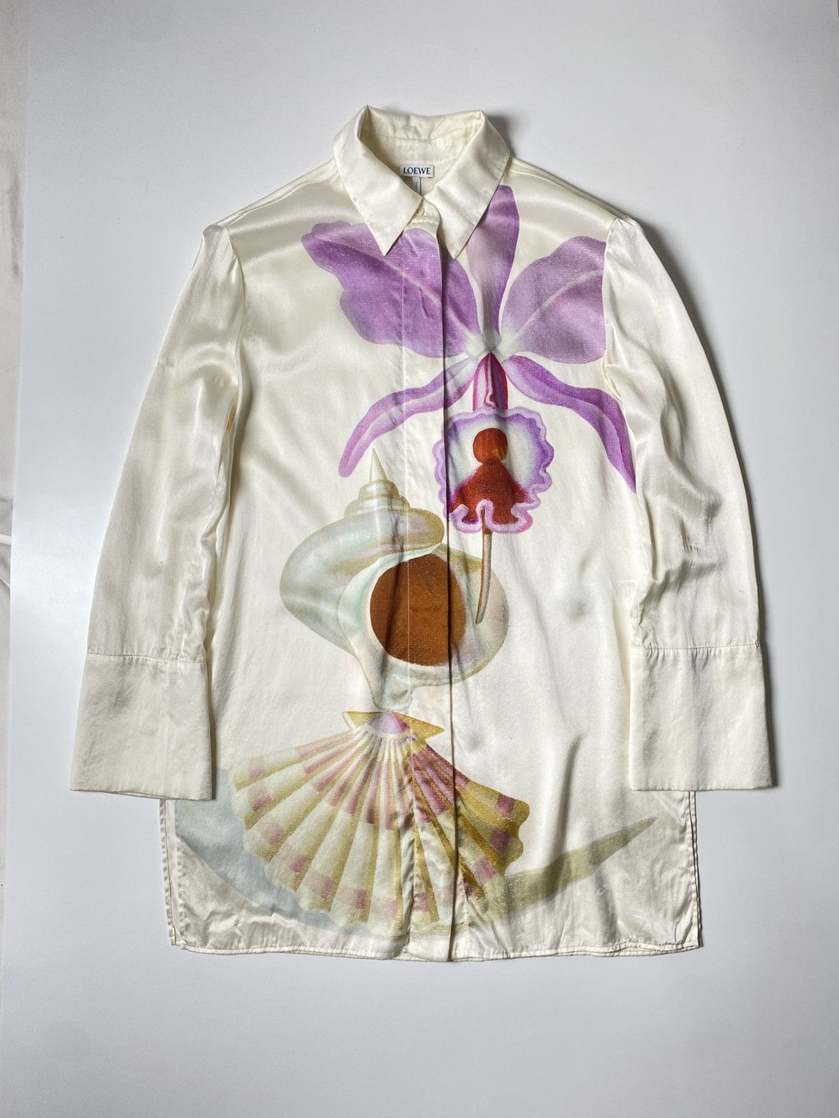 Loewe FW23 LOEWE X MARUJA MALLO SATIN SILK SHIRT Size M / US 6-8 / IT 42-44 - 1 Thumbnail