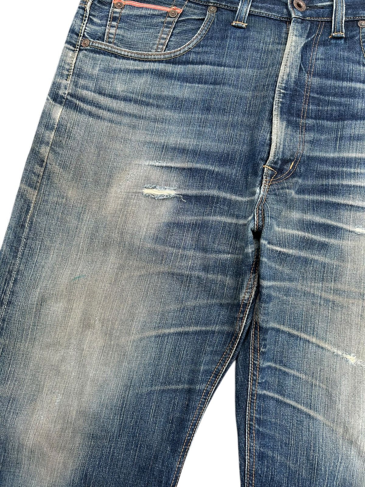Kapital Vintage Edwin 505V Selvedge Distressed Denim Jeans Size US 40 / EU 56 - 6 Thumbnail