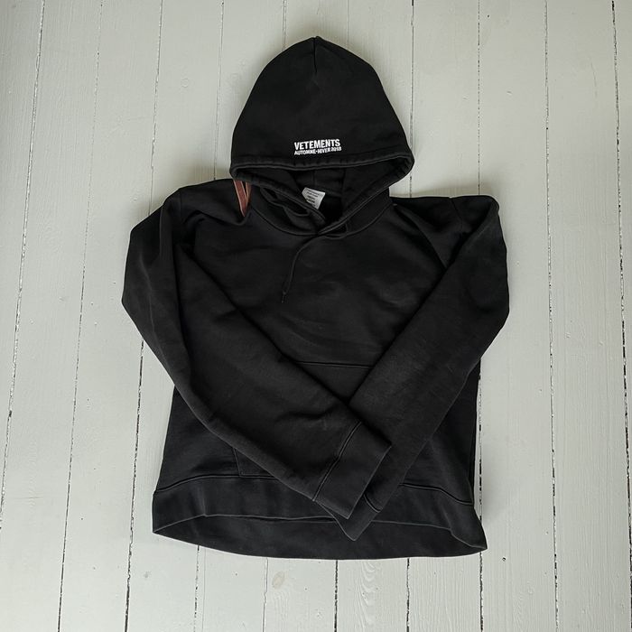 Vetements cheap misplaced hoodie