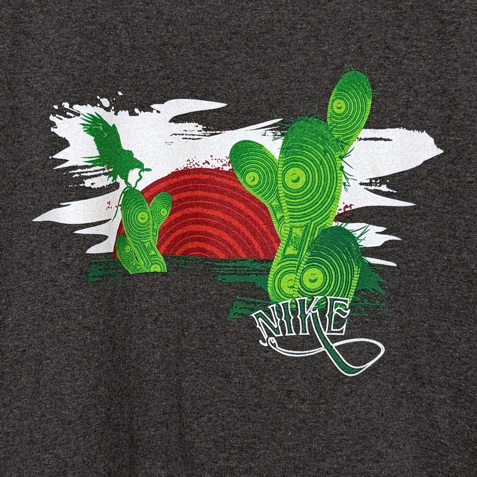 Nike Nike Cactus Shoes Desert Dark Gray Men's Medium T-Shirt Size US M / EU 48-50 / 2 - 2 Thumbnail