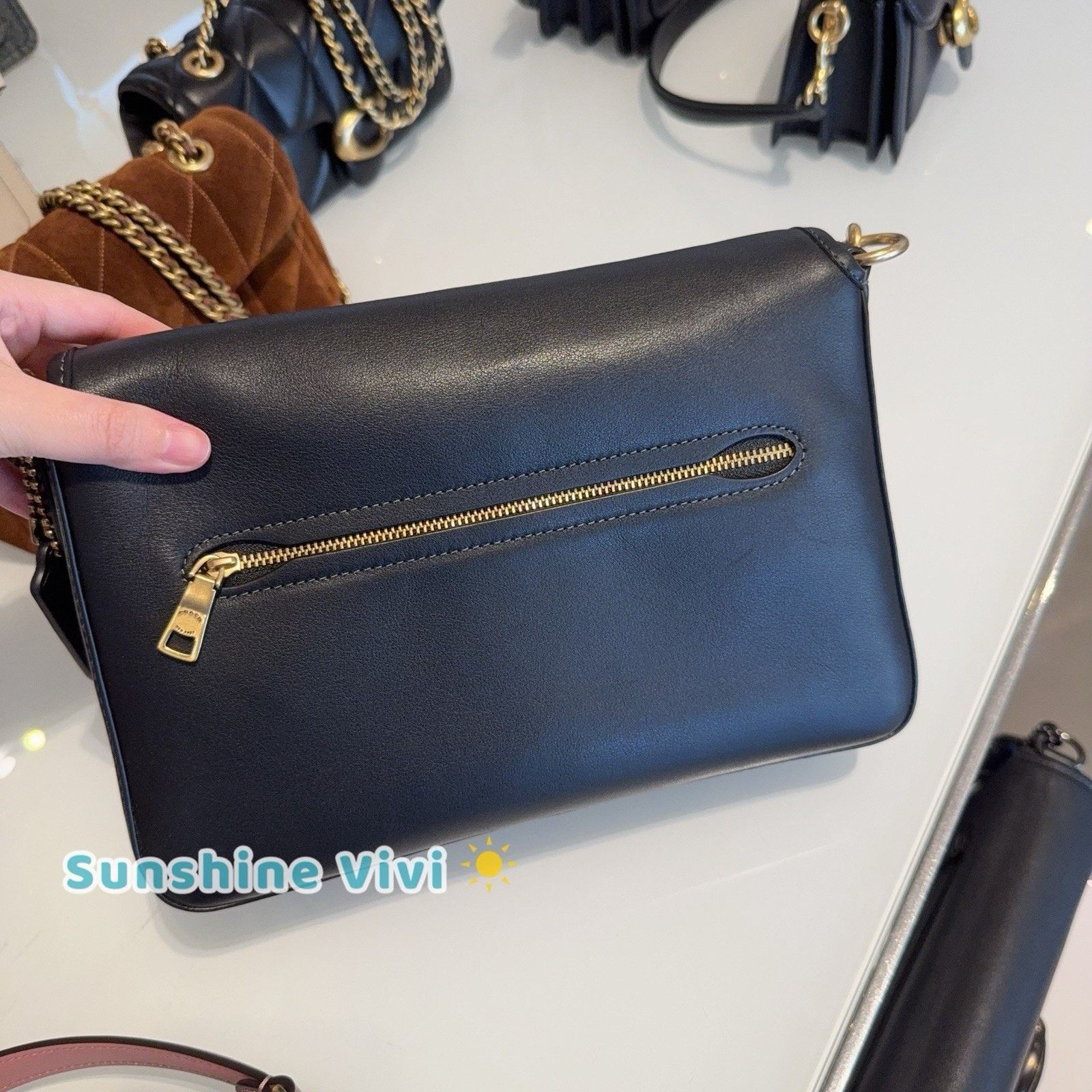 Coach NEW Coach Tabby Soft Leather Shoulder Bag Black/gold C4823 Size ONE SIZE - 4 Thumbnail