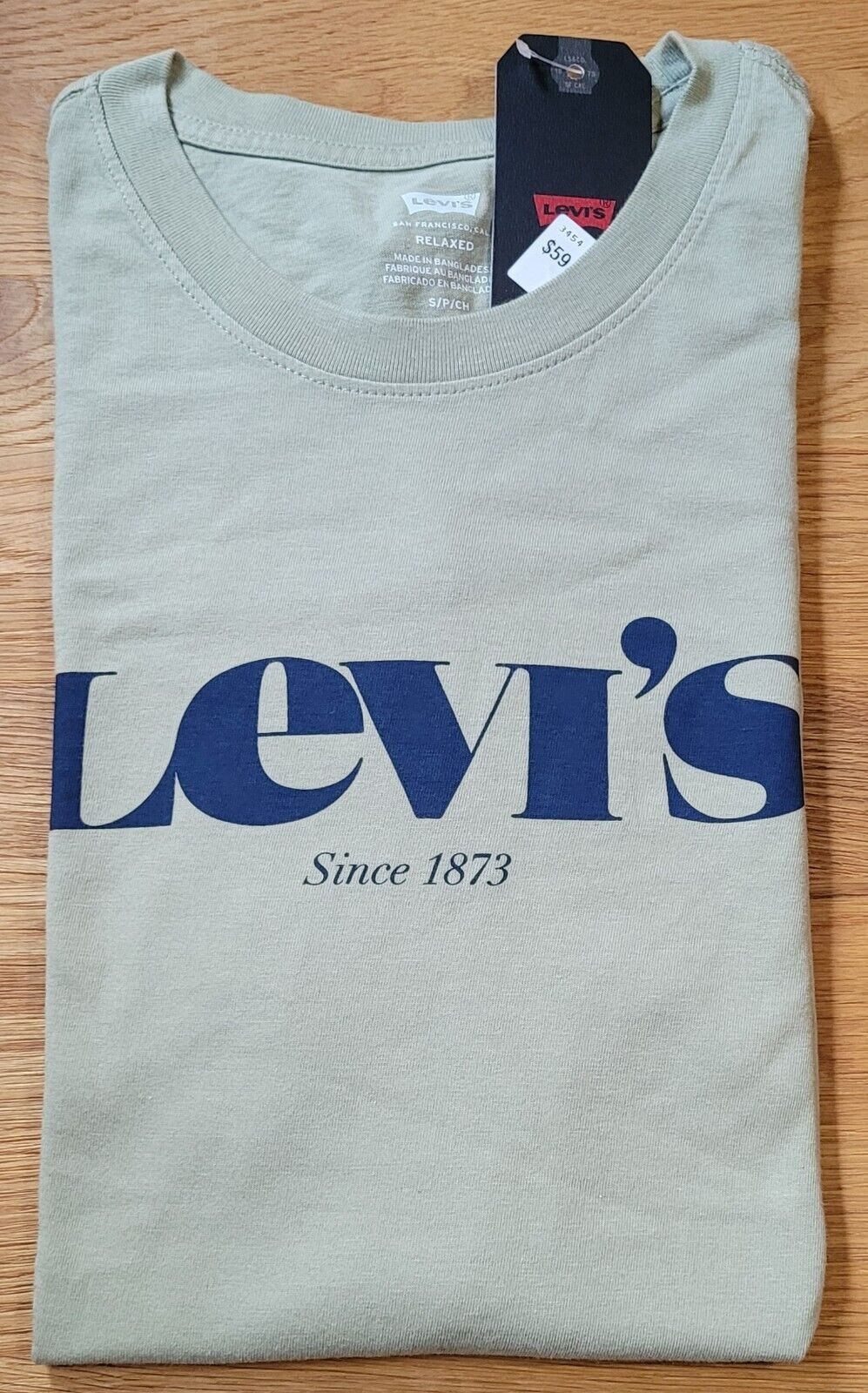Levi's LEVIS TSHIRT - BRAND NEW TEE - DEADSTOCK WITH TAGS Size US S / EU 44-46 / 1 - 2 Thumbnail