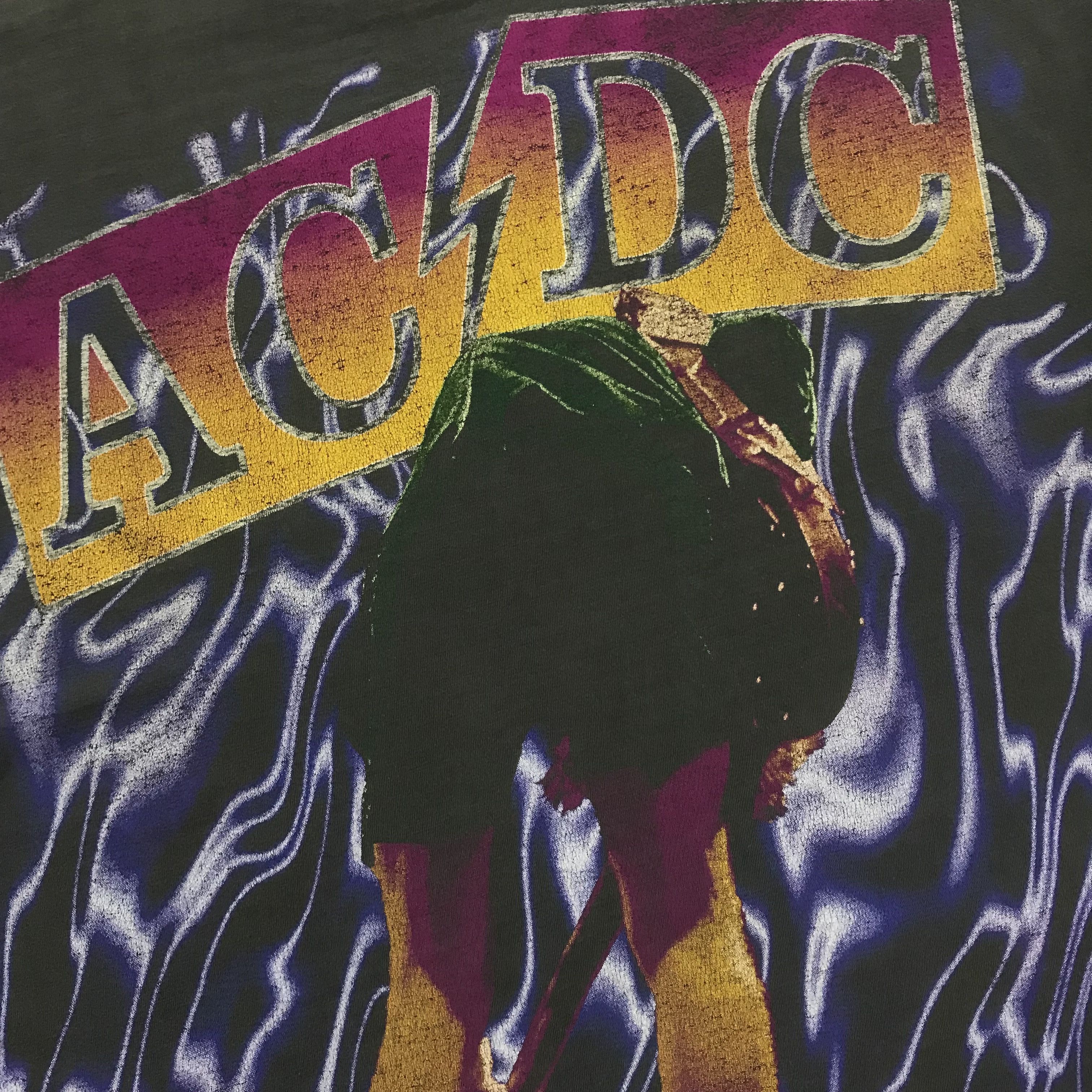 AC/DC AC/DC Angus Young Vintage T-Shirt Tee Very Rare 80s 90s Rock Size US XL / EU 56 / 4 - 8 Thumbnail