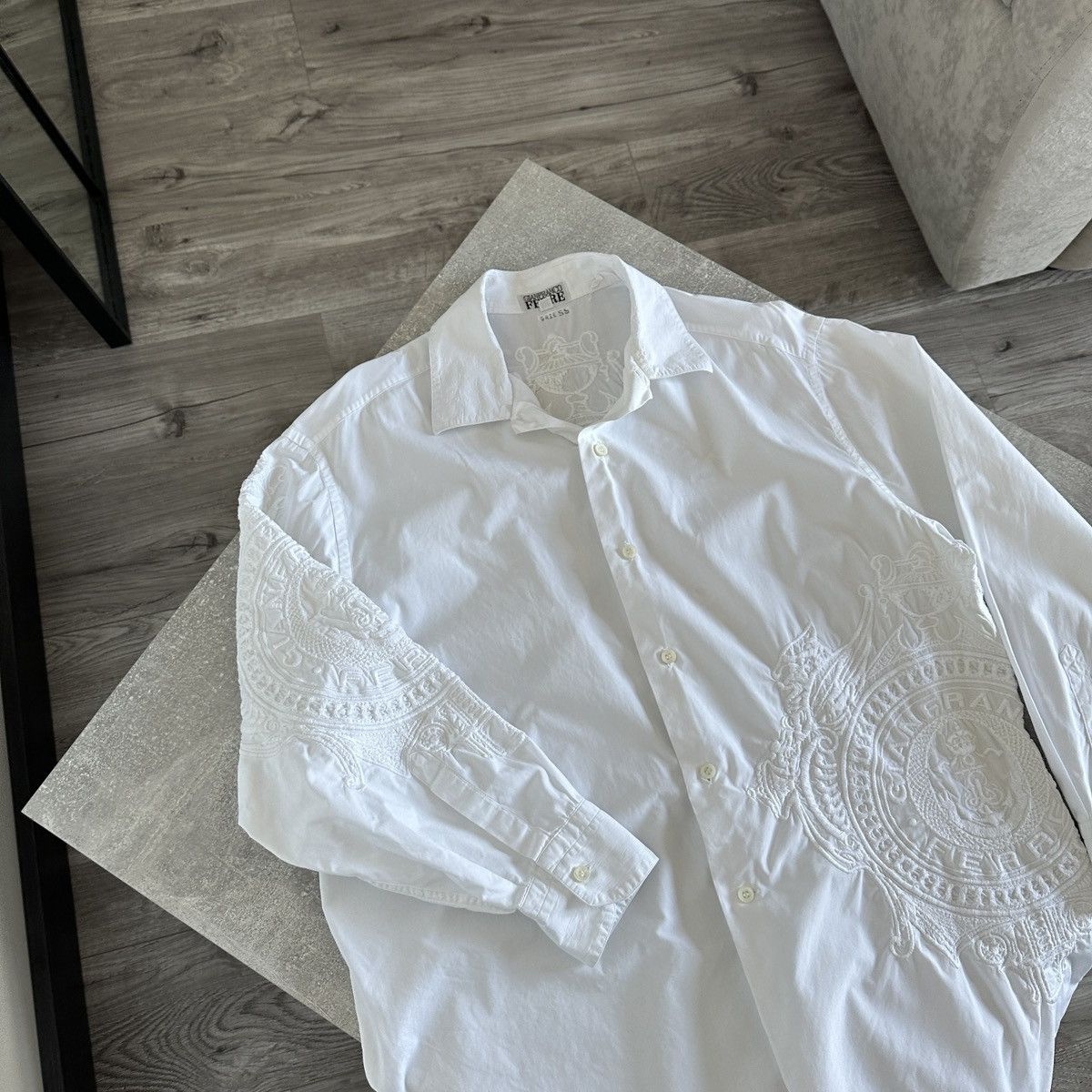 Gianfranco Ferre Vintage 90s Gianfranco Ferre Embroidered monogram shirt y2k Size US M / EU 48-50 / 2 - 5 Thumbnail