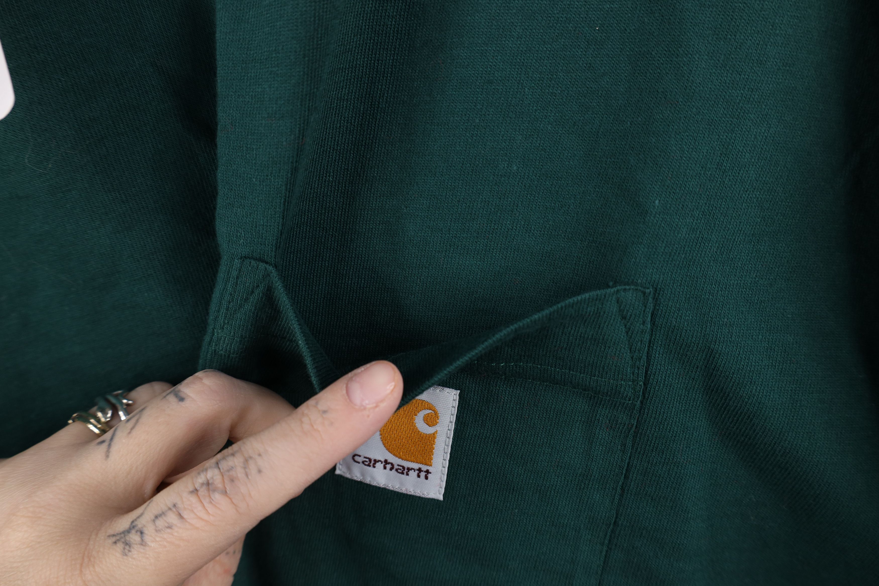 Carhartt Deadstock Vintage 90s Carhartt Pocket T-Shirt Hunter Green Size US XXL / EU 58 / 5 - 5 Thumbnail