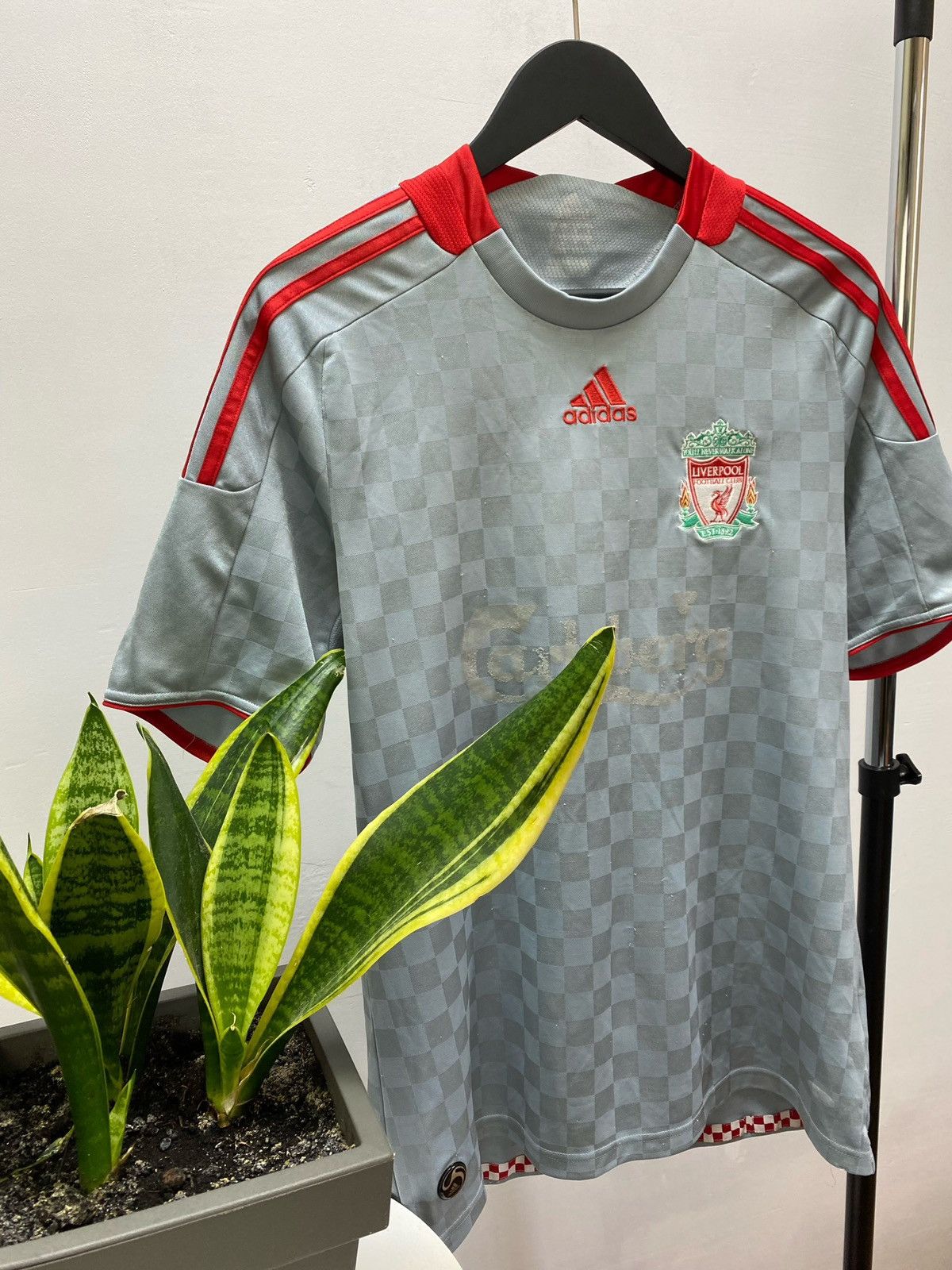 Adidas Liverpool 2008 2009 # Gerrard Away Soccer Jersey Football Size US XL / EU 56 / 4 - 3 Thumbnail
