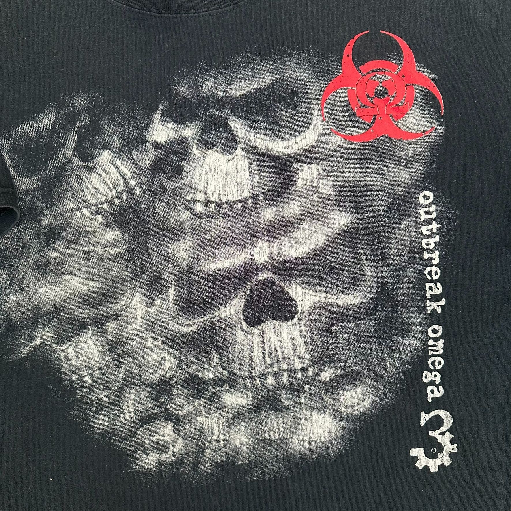 Japanese Brand Vintage Y2K Biohazard Skulls T-Shirt DPMS Panther Arms Faded Size US M / EU 48-50 / 2 - 3 Thumbnail
