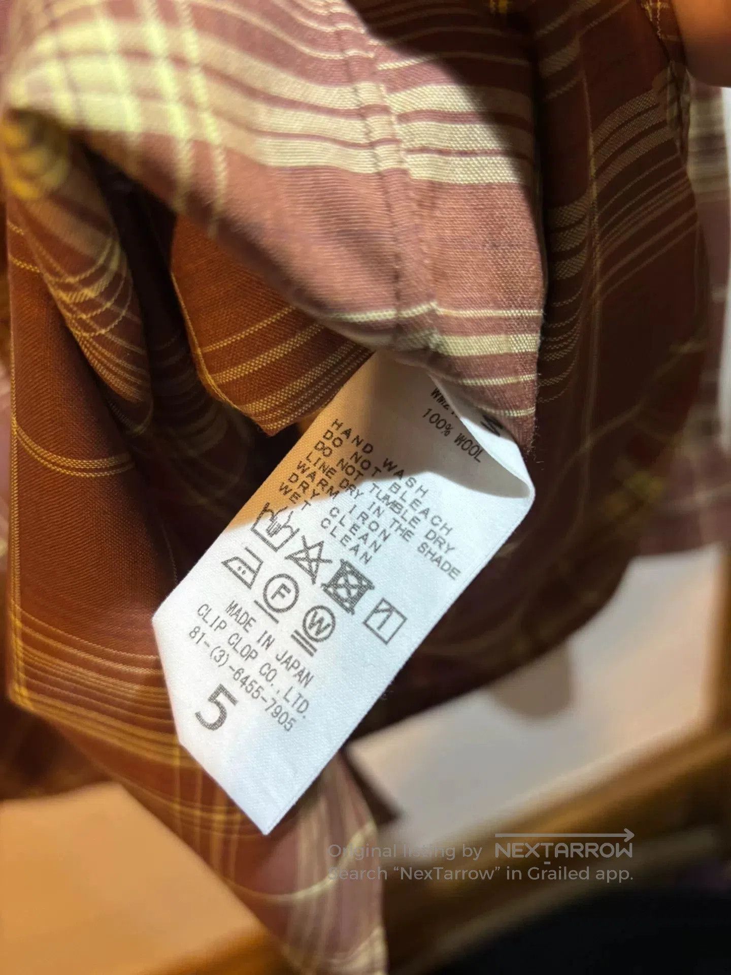 MooRER Wellder Oversized Wool Plaid Shirt. Size US XXL / EU 58 / 5 - 7 Thumbnail