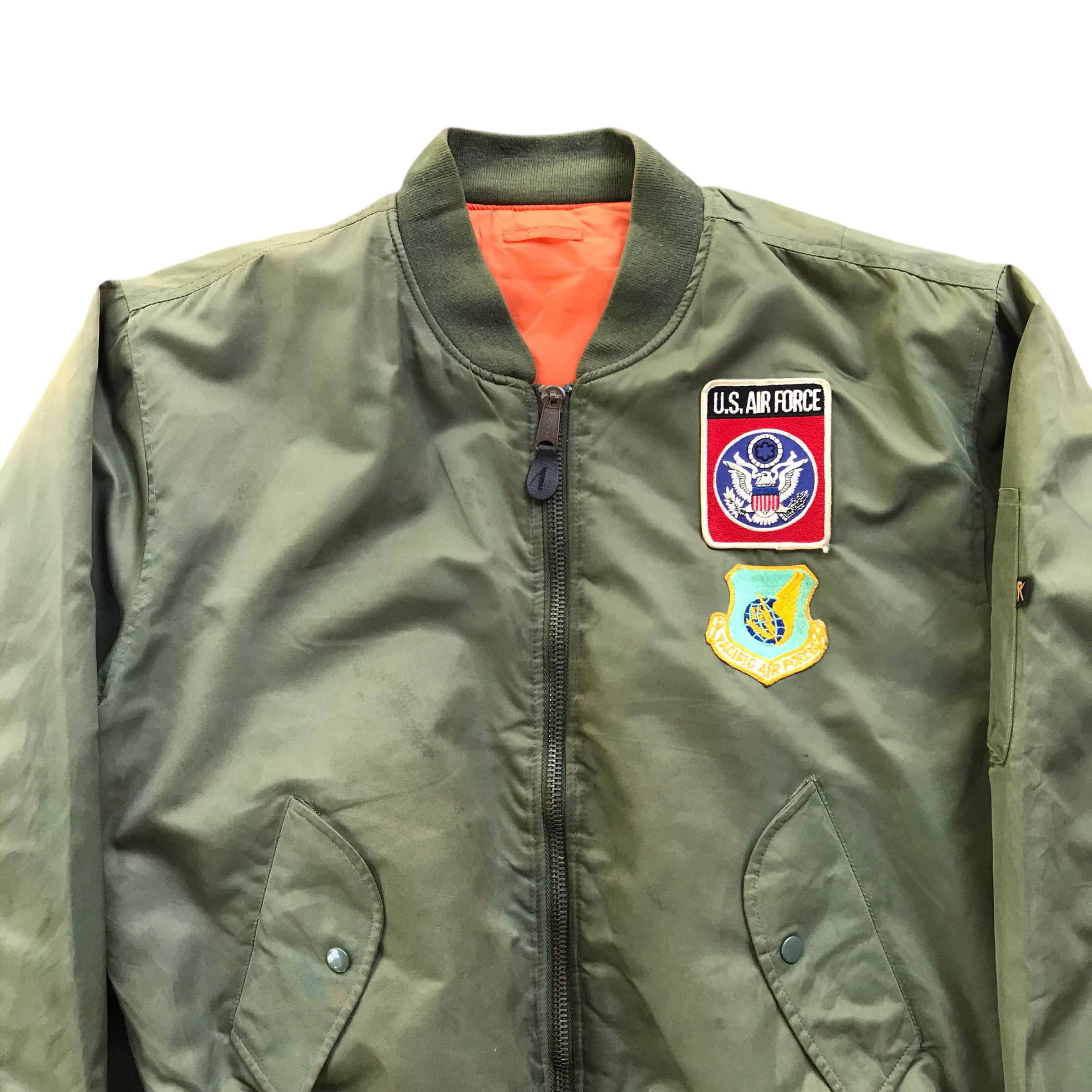 Avirex Rare Vintage Us Air Force Ma1 Bomber Jacket / Large size Size US L / EU 52-54 / 3 - 3 Thumbnail