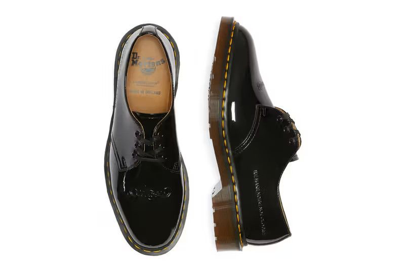 Dr. Martens × Undercover DR MARTENS X UNDERCOVER PATENT LEATHER BLACK Size US 12 / EU 45 - 1 Thumbnail
