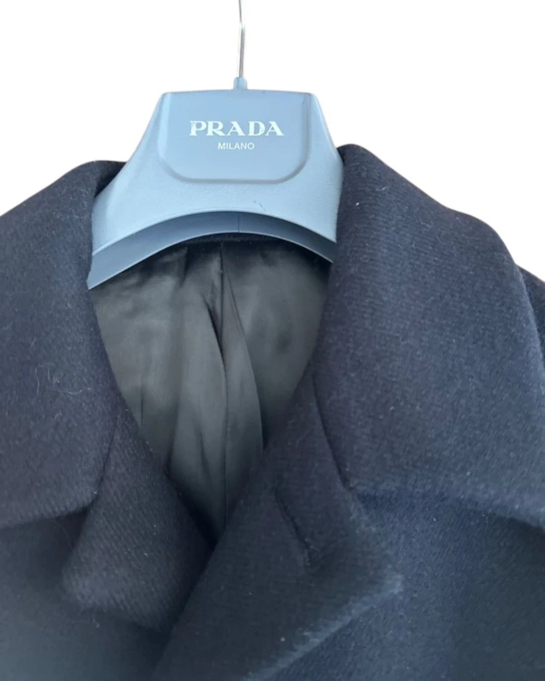 Prada NWT BLACK WOOL COAT Size US M / EU 48-50 / 2 - 3 Thumbnail