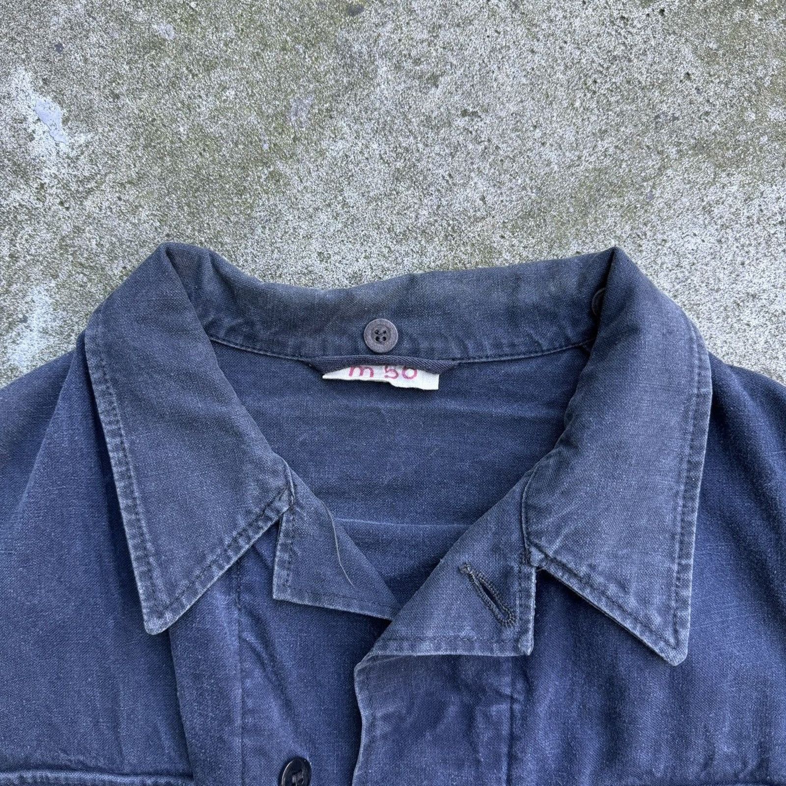 Vintage Faded Stencil Cargo Work Jacket ERD Grunge Chrome Balenci Size US L / EU 52-54 / 3 - 8 Thumbnail