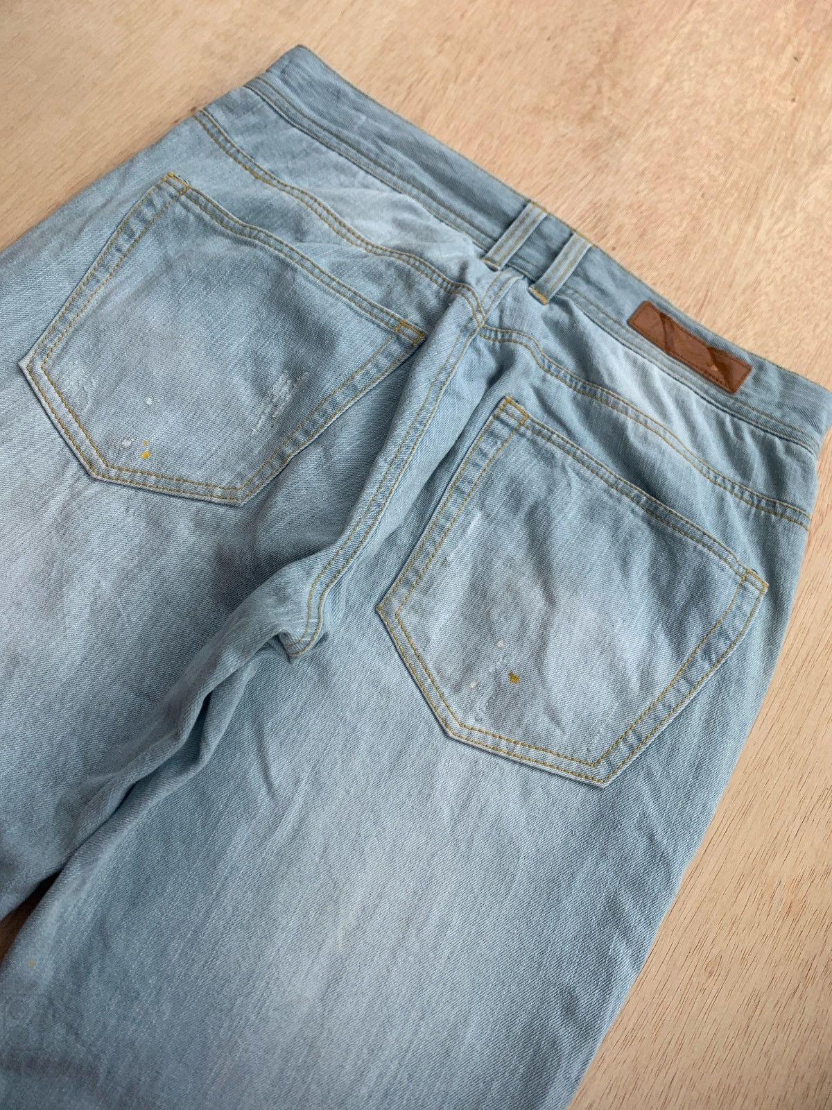 Issey Miyake × Japanese Brand × Tete Homme Tete Homme Distressed Denim Jeans Size US 33 - 4 Thumbnail