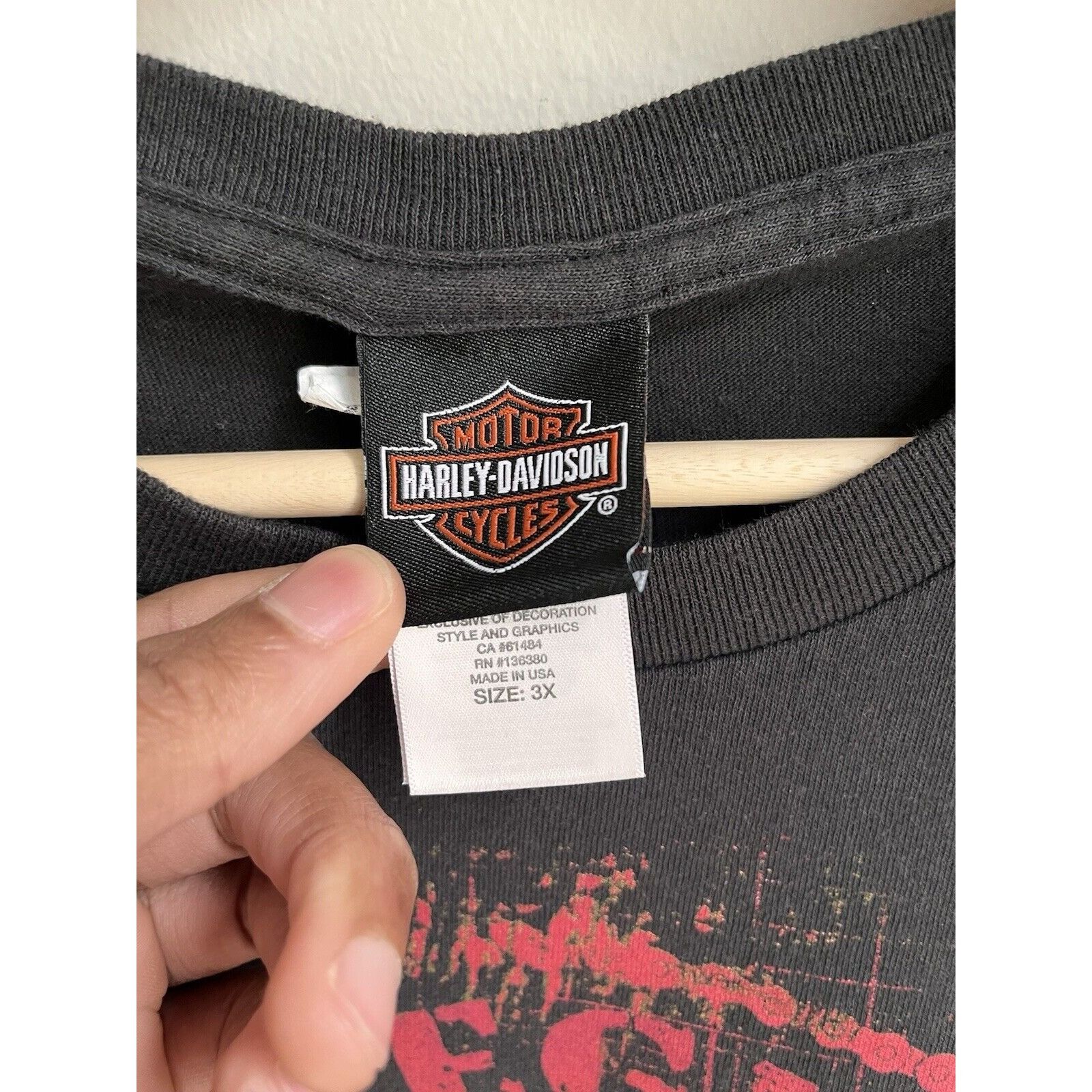 Harley Davidson VINTAGE STYLE HARLEY DAVIDSON MOTORCYCLES ILLINOIS SKULL TEE Size US XXL / EU 58 / 5 - 5 Thumbnail
