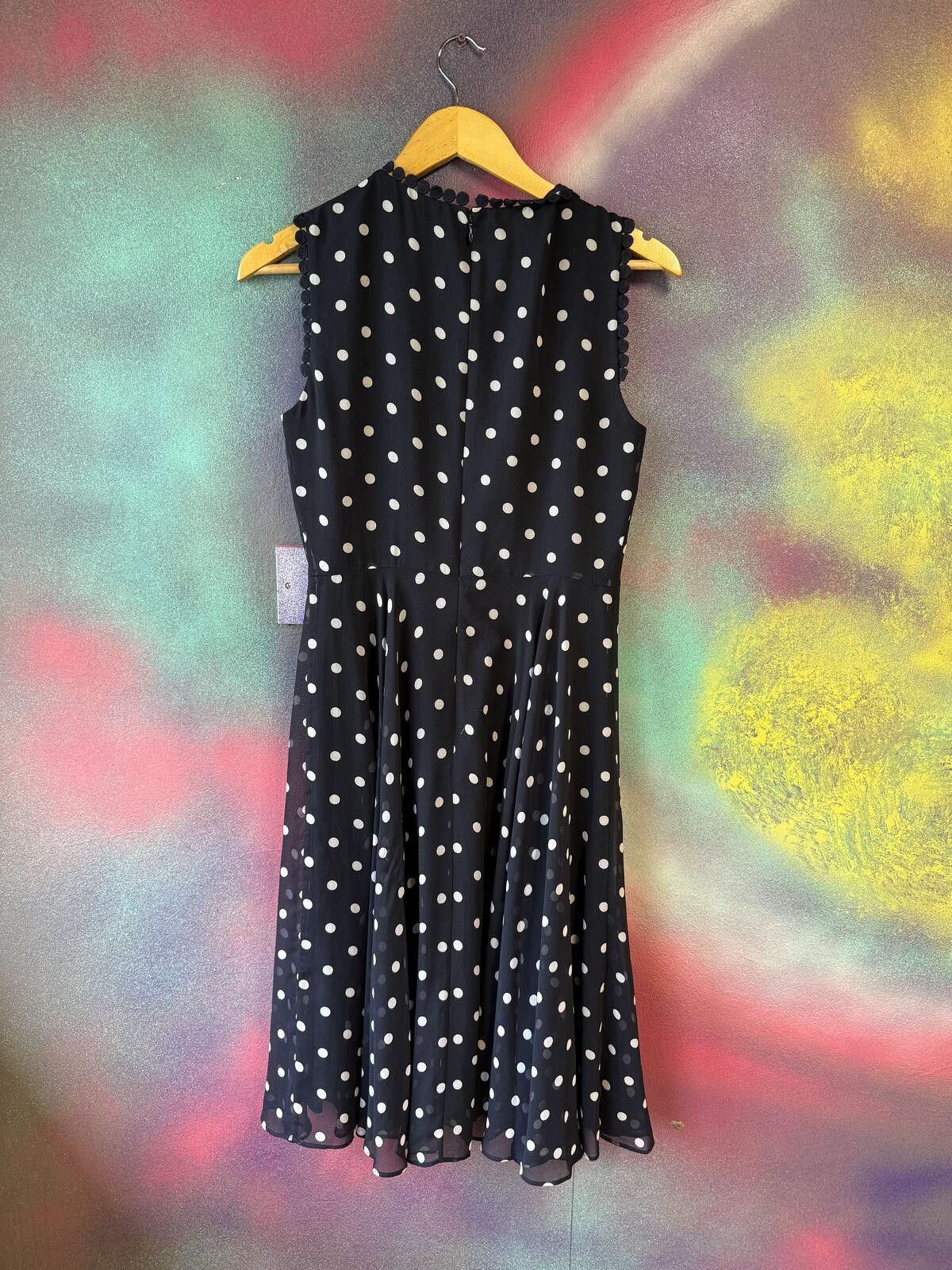 Other Hobbs London navy blue & white polka dot dress Size M / US 6-8 / IT 42-44 - 4 Thumbnail