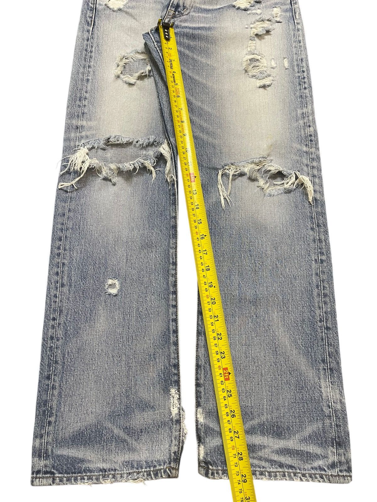 Kapital Vintage Japanese Brand Blue Faded Wash Distressed Jeans Size US 30 / EU 46 - 13 Thumbnail