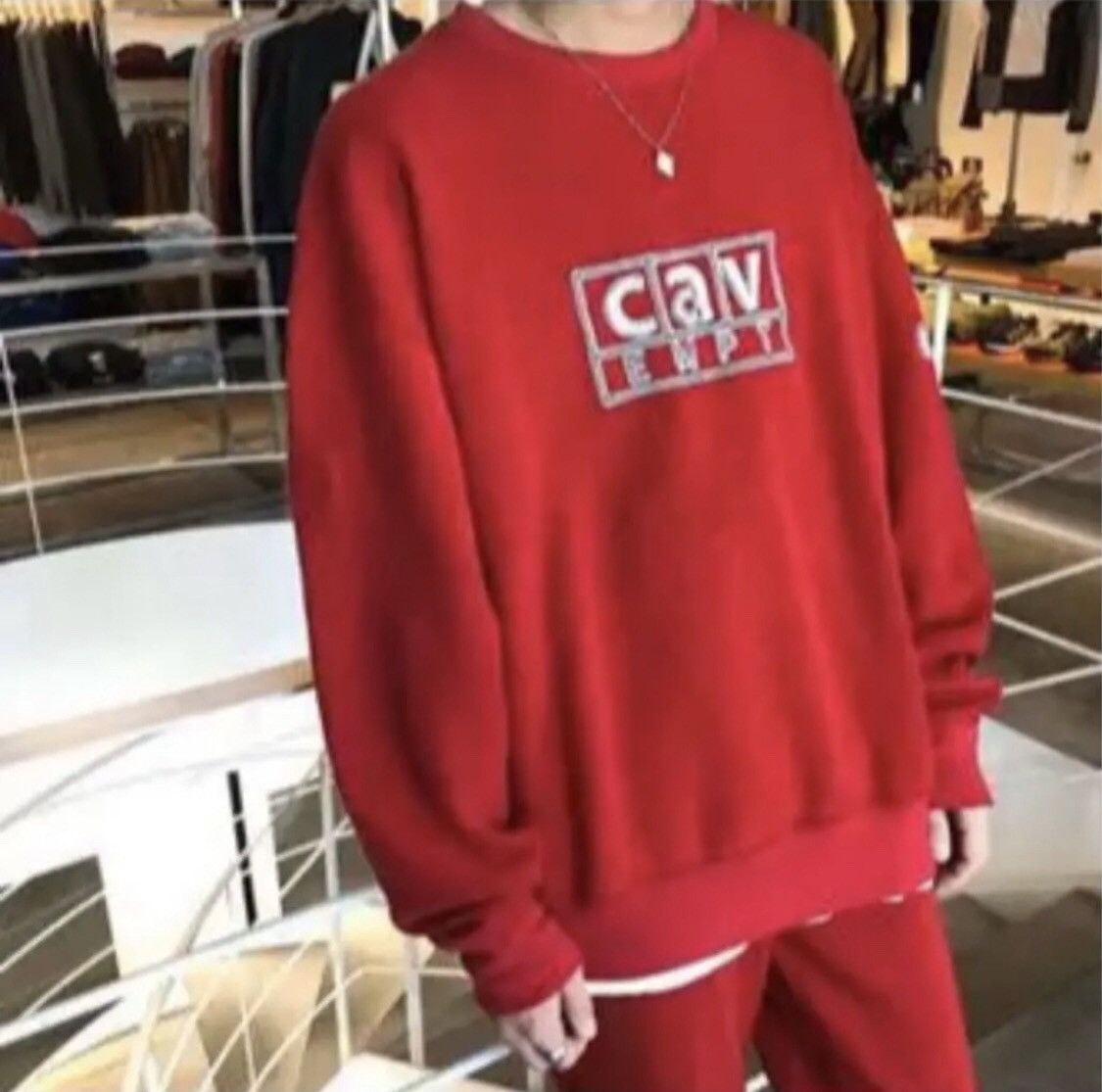 Cav Empt FW18' C.E x BEAMS SSZ c a v BOX REVERSIBLE CREW NECK Size US M / EU 48-50 / 2 - 14 Thumbnail