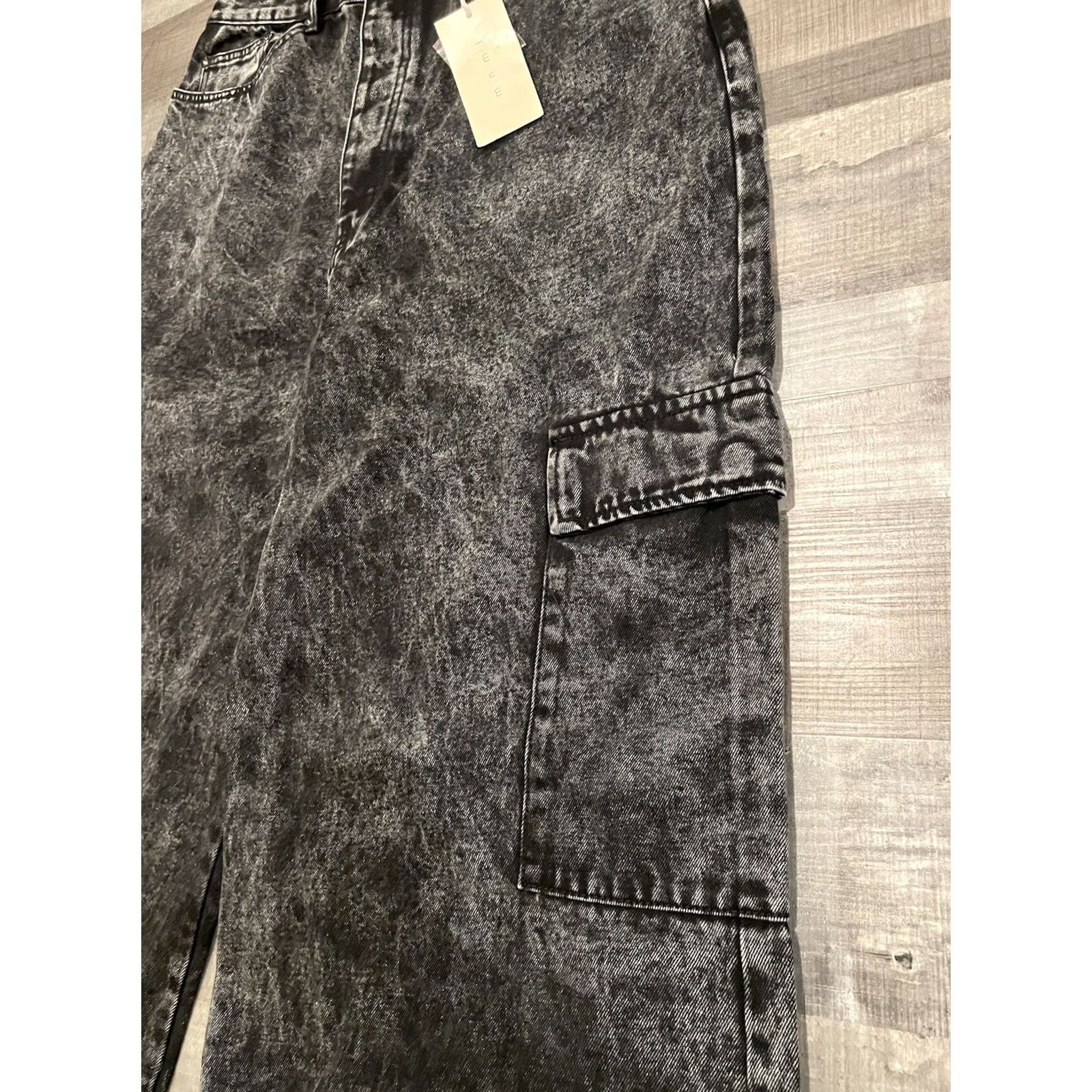 MNML MNML Jeans Black Wash 38x33 Denim Pants Men Regular 5-Pocket Iron Button Zip Modern B118 Work Denim Size US 38 / EU 54 - 5 Thumbnail