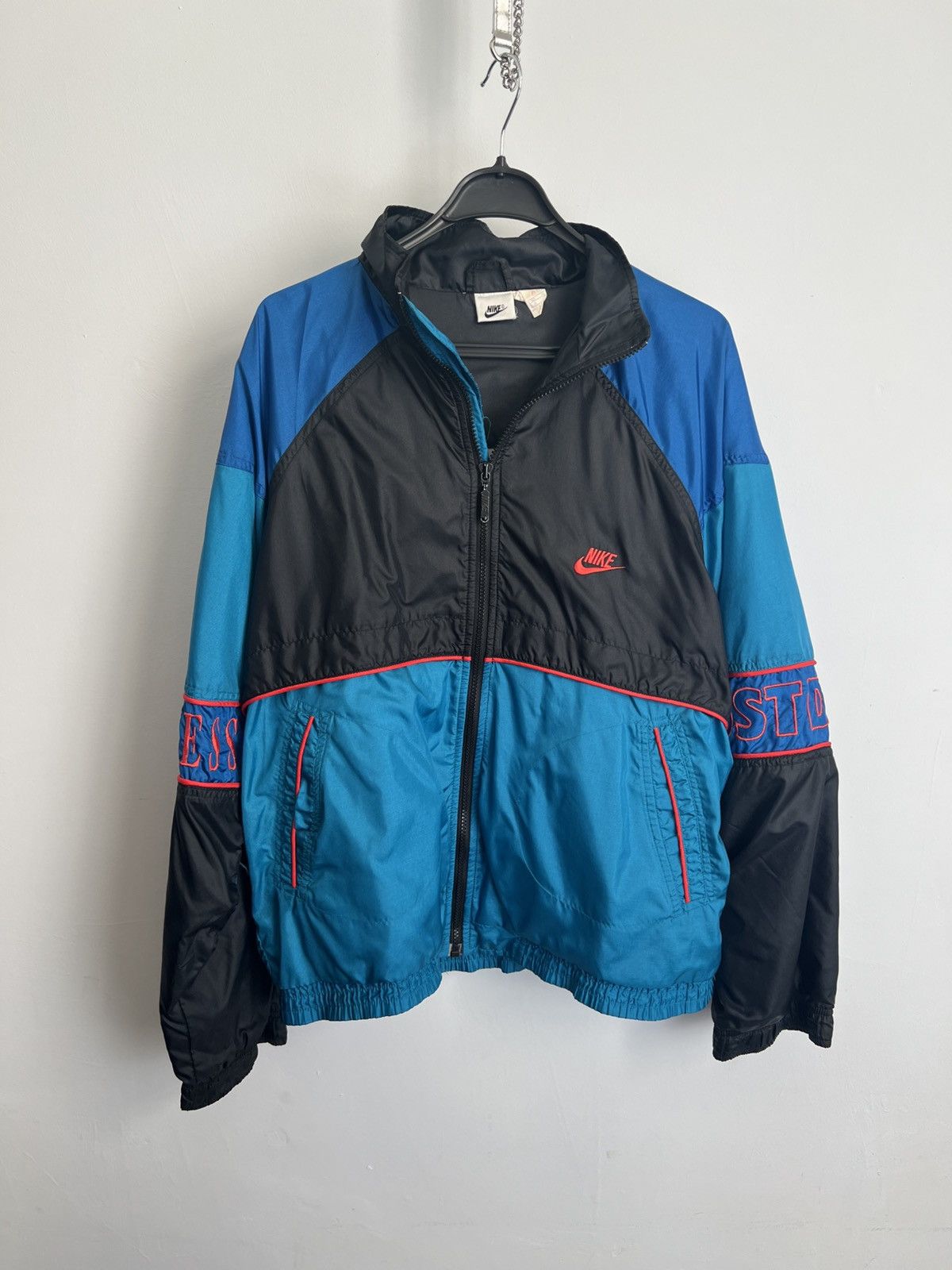 Nike Vintage Nike Track Jacket 90s Big Logo Swoosh Size US M / EU 48-50 / 2 - 1 Thumbnail